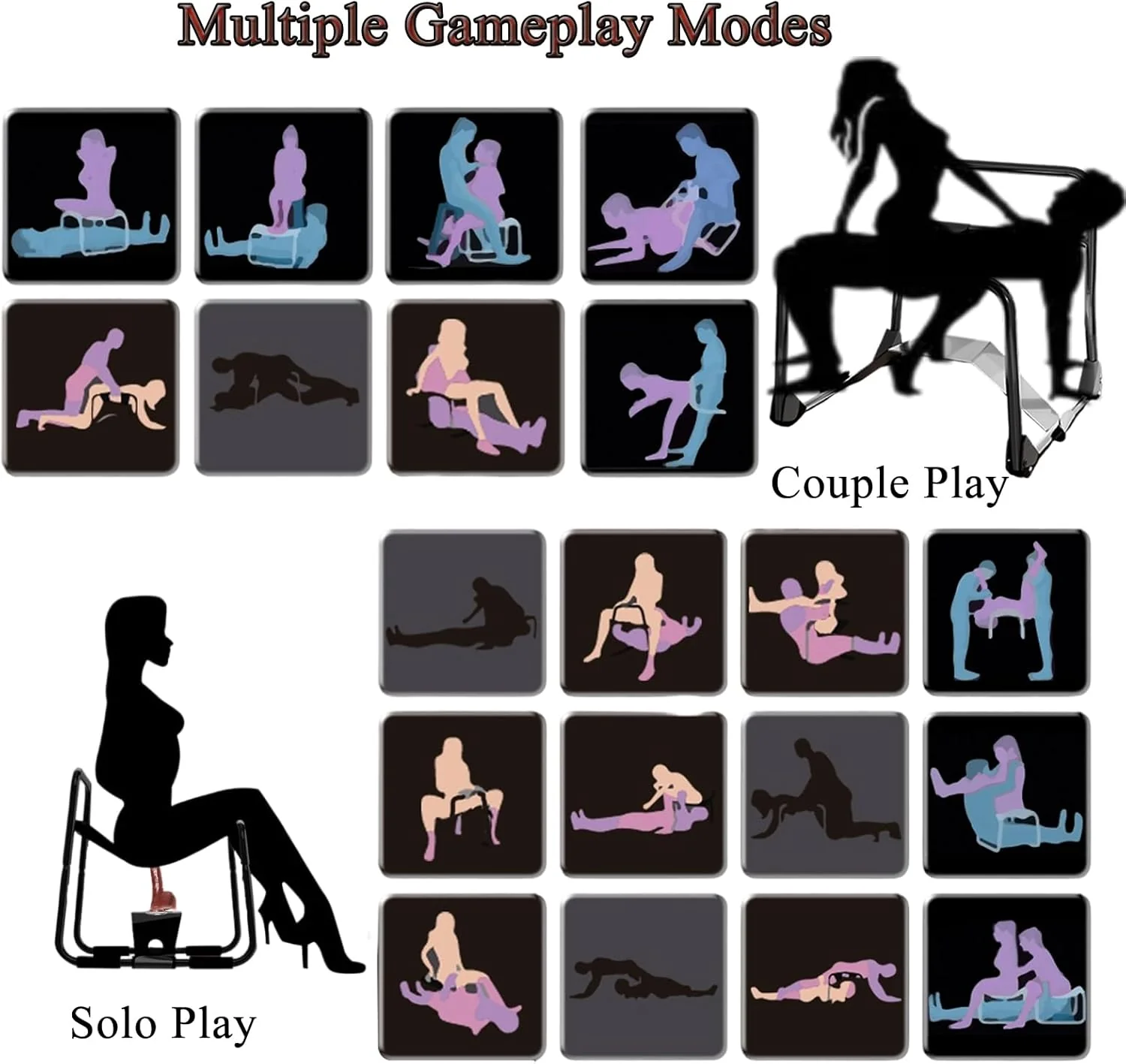 ShadowFold Foldable Sex Chair with Dildo Mount - Image 6