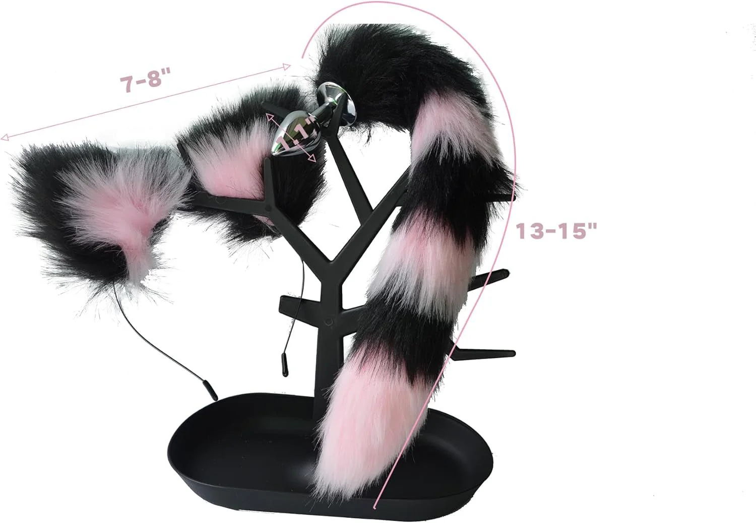 KittyKink Fox Tail Anal Plug Cosplay Set Ears Choker - Image 6