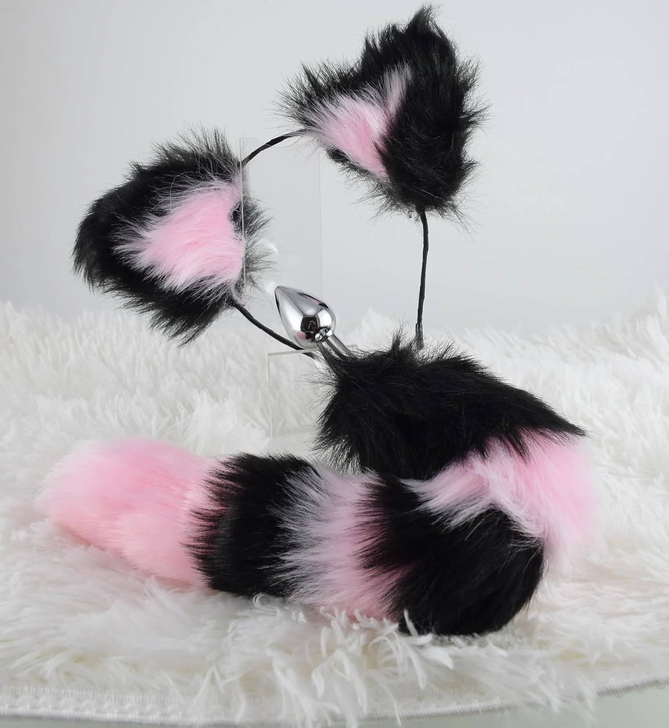 KittyKink Fox Tail Anal Plug Cosplay Set Ears Choker - Image 7