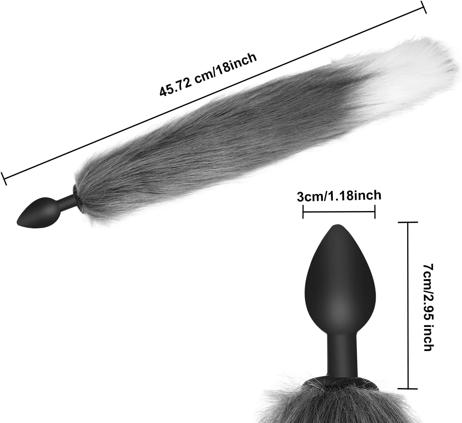 WildWhisper Silicone Fox Tail Butt Plug Beginner - Image 4