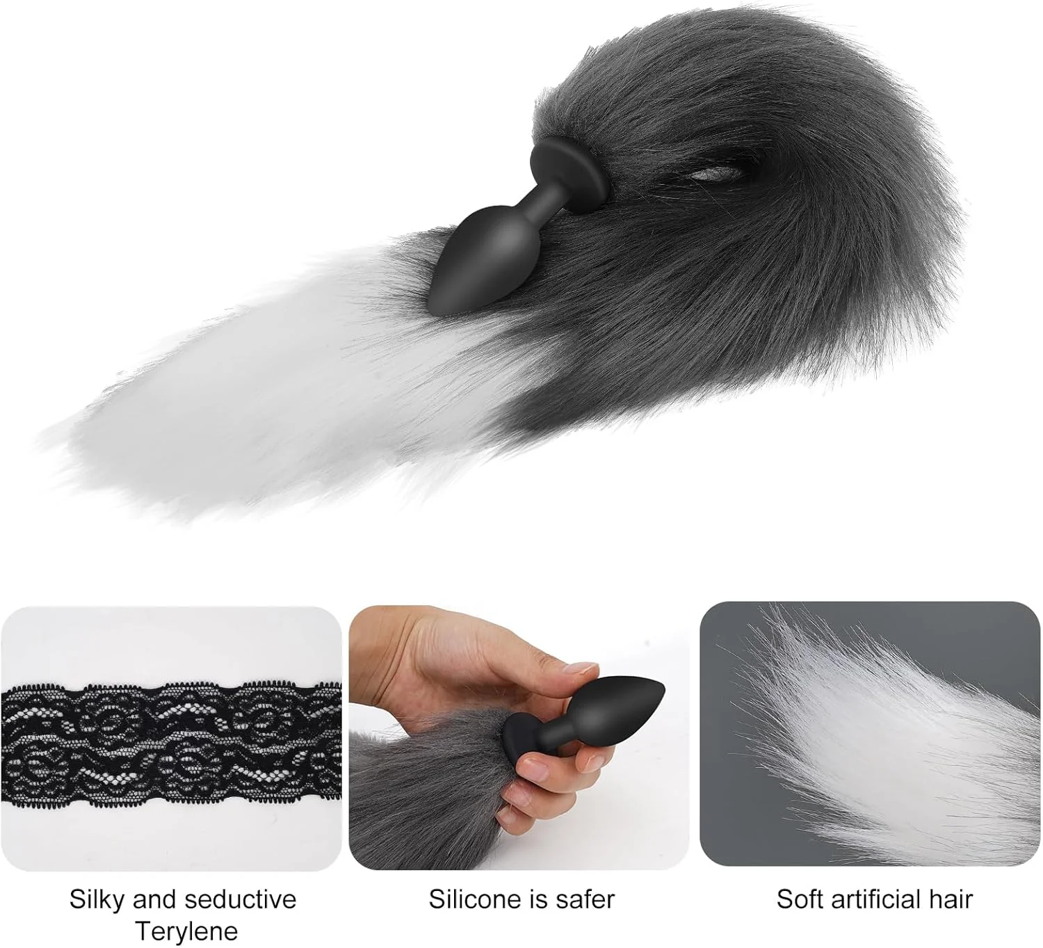 WildWhisper Silicone Fox Tail Butt Plug Beginner - Image 5