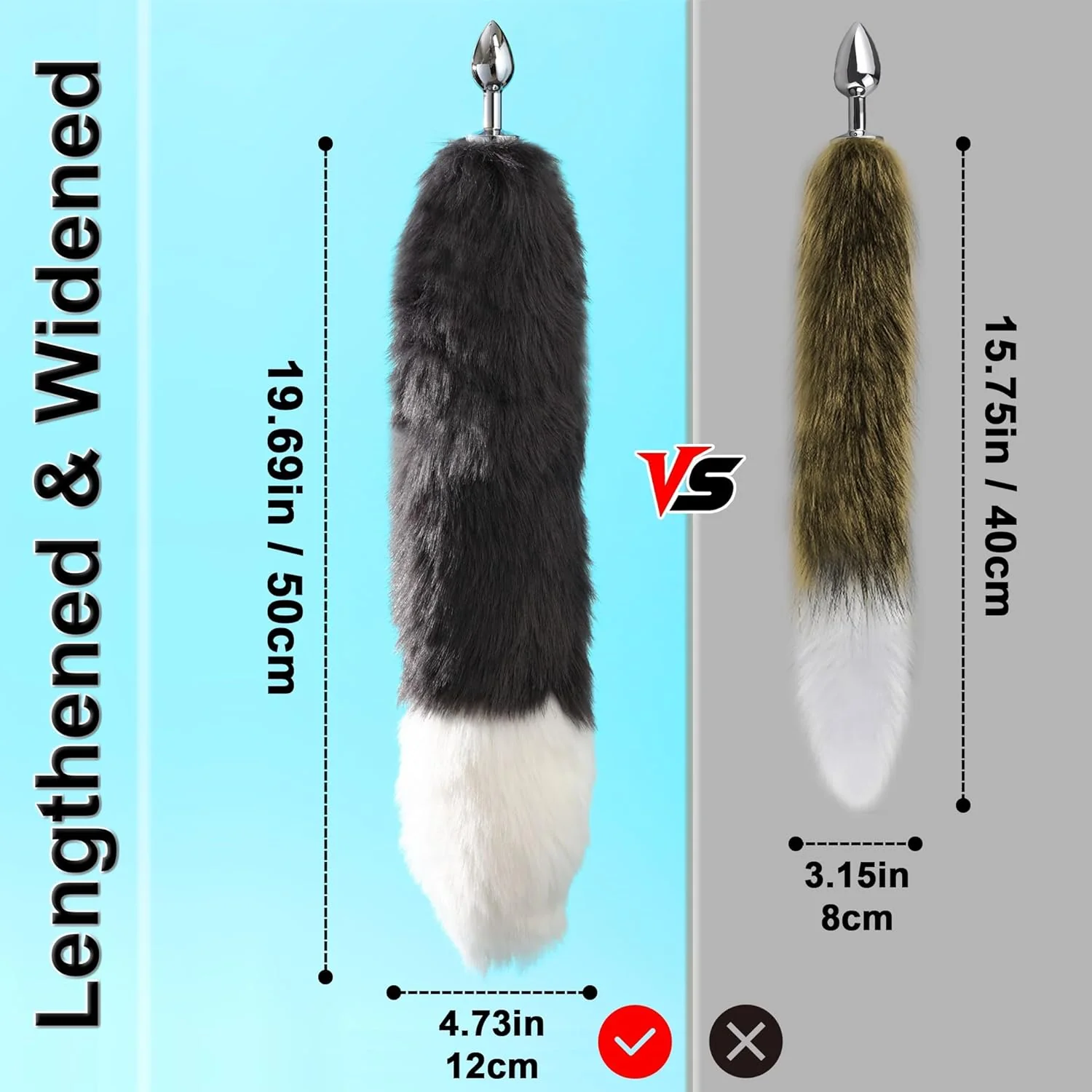 FoxyLuxe Fox Tail Butt Plug with Detachable Tail - Image 3