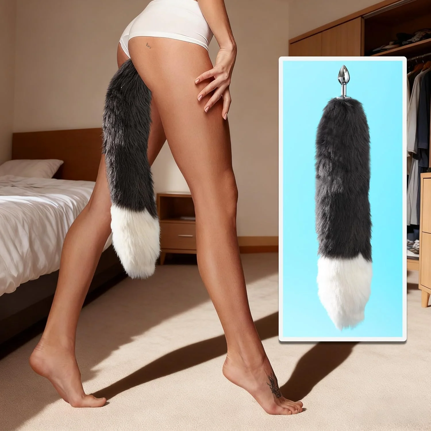 FoxyLuxe Fox Tail Butt Plug with Detachable Tail - Image 6