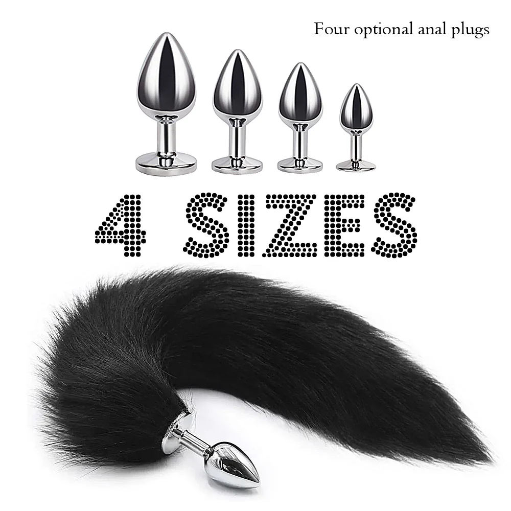 FoxSteel Fox Tail Steel Butt Plug - Image 2