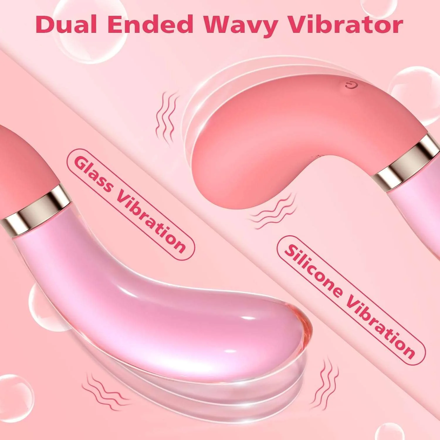 FrostWhisper Dual Ended Dildo Vibrator - Image 2