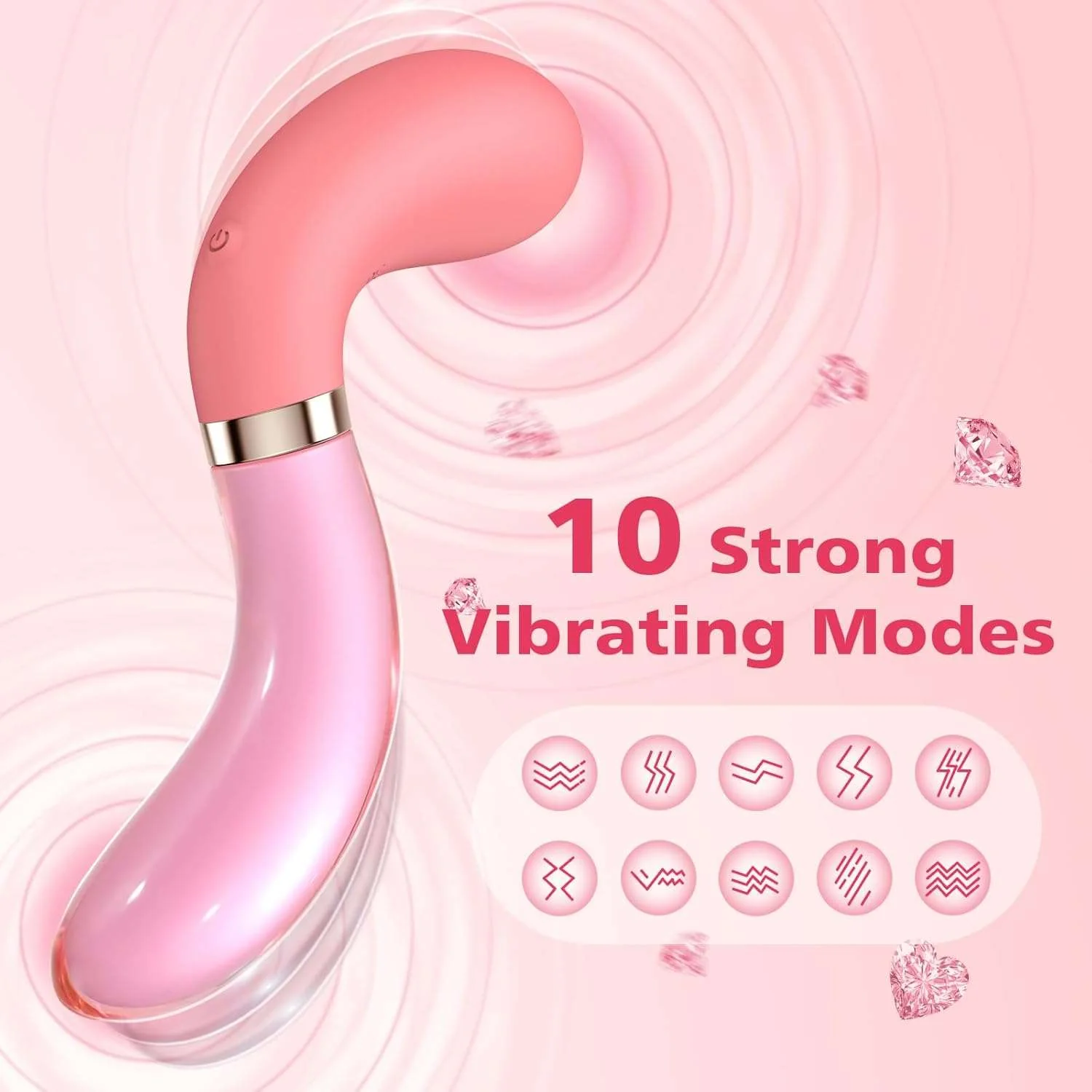 FrostWhisper Dual Ended Dildo Vibrator - Image 3