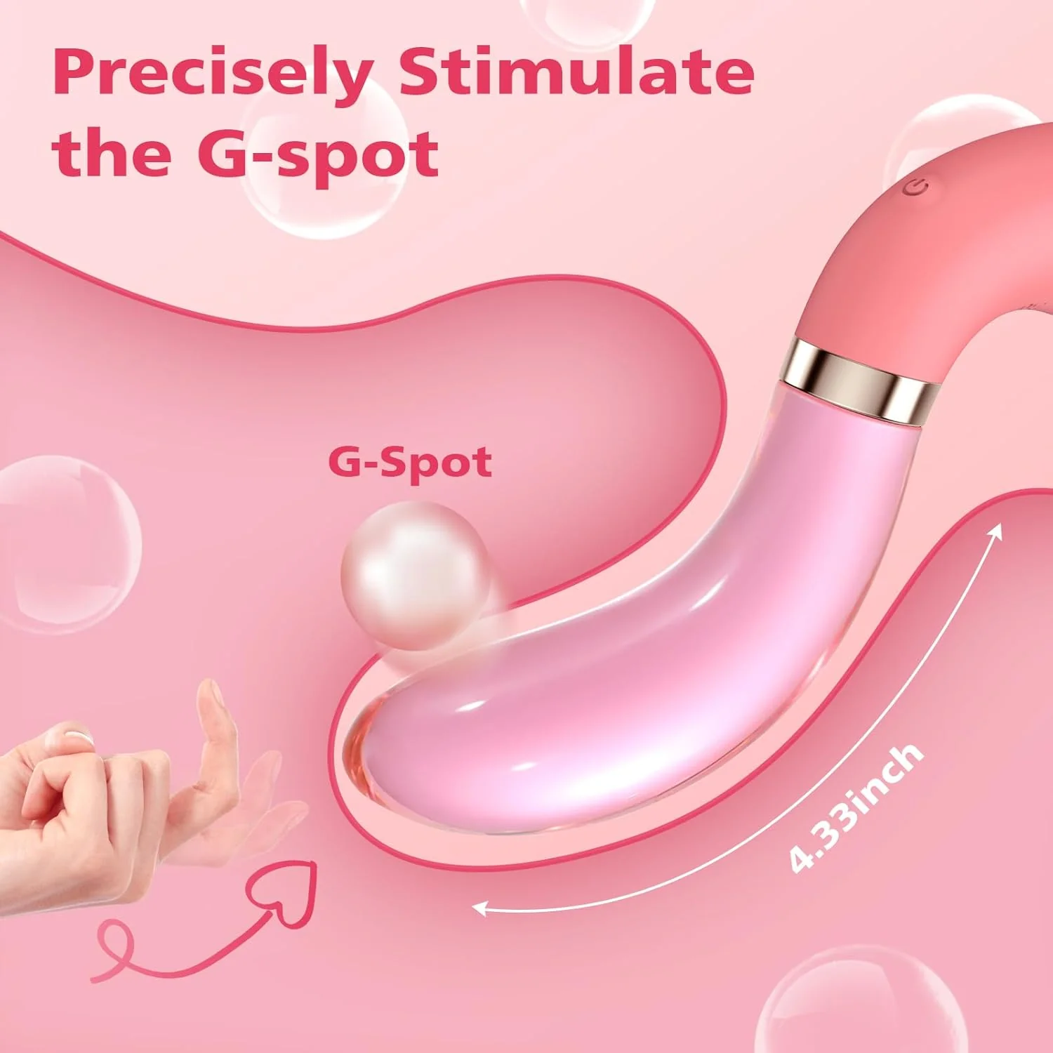 FrostWhisper Dual Ended Dildo Vibrator - Image 4