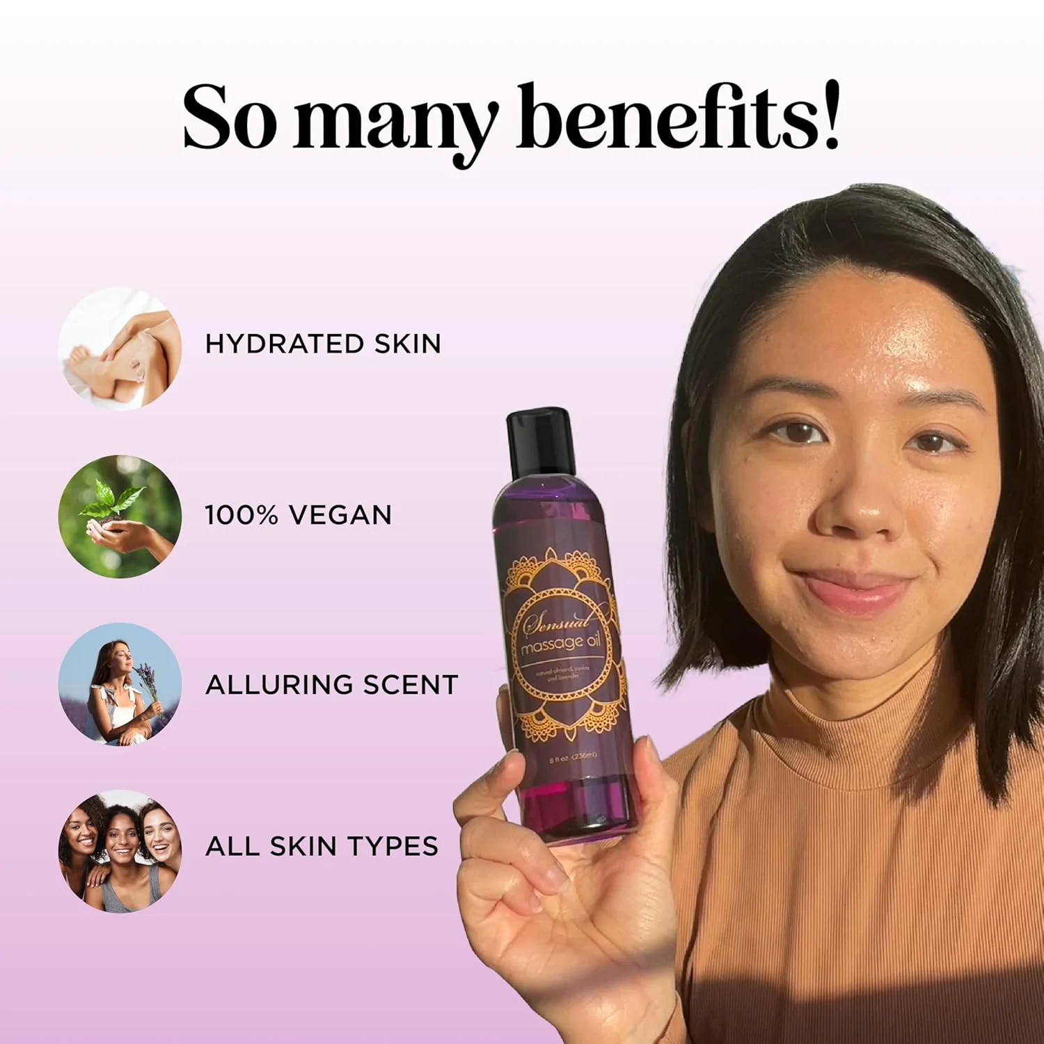Full Body Sensual Massage Oil for Date Night - Image 2