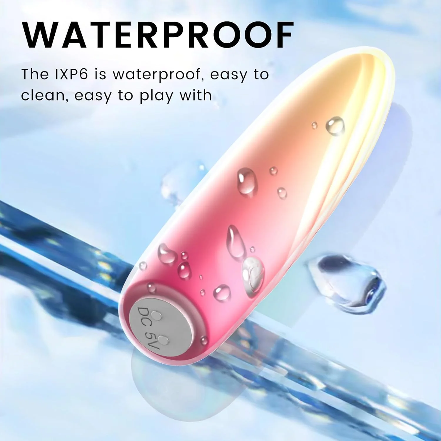 CoreEdge Bullet Vibrator 10 Modes Silicone Waterproof Rechargeable - Image 3