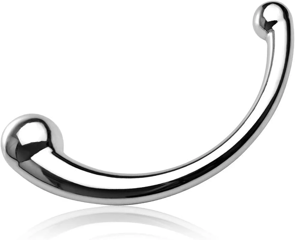 SteelCurve Metal Double-Ended G-Spot Prostate Massager Wand
