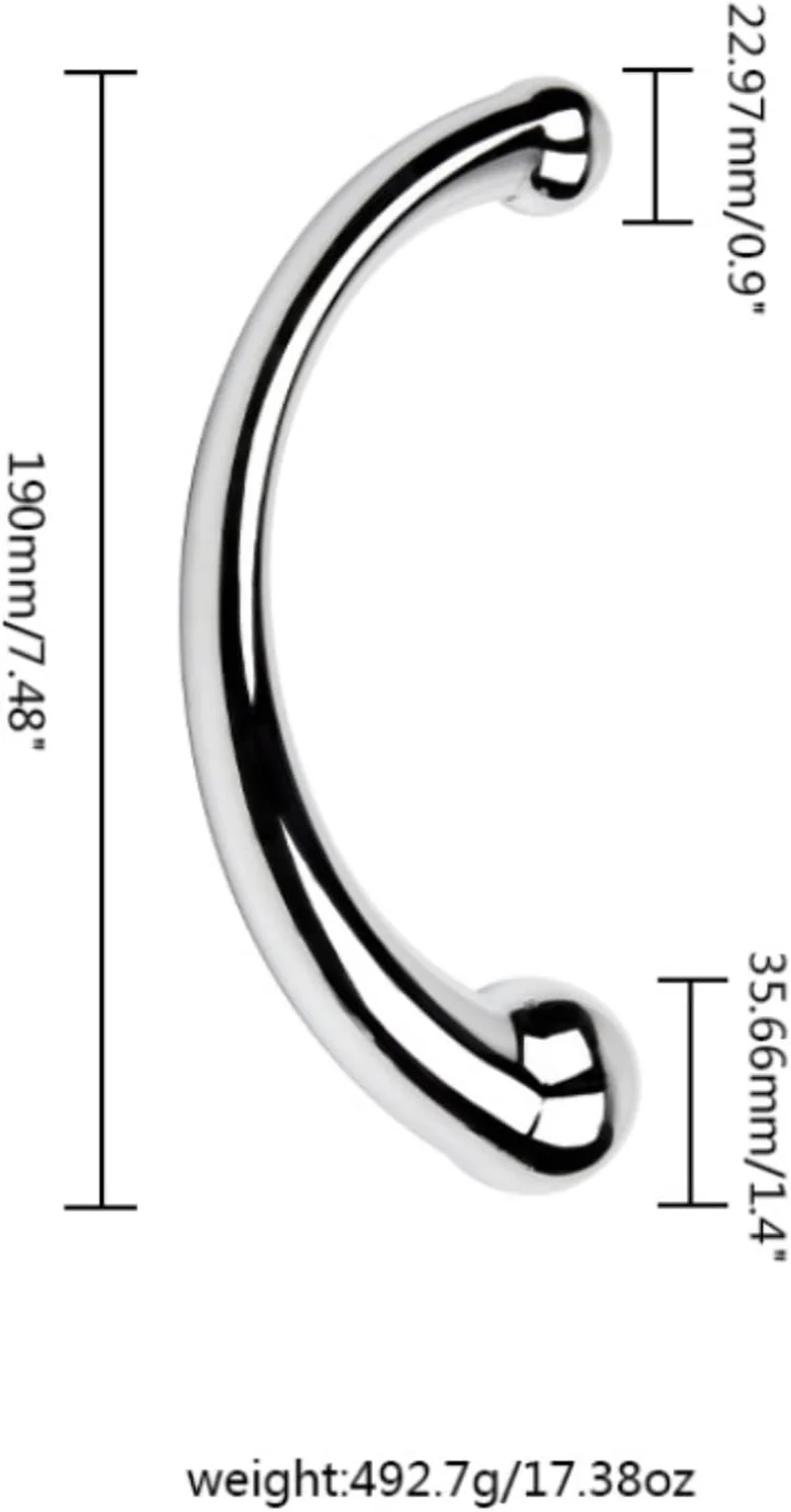 SteelCurve Metal Double-Ended G-Spot Prostate Massager Wand - Image 2
