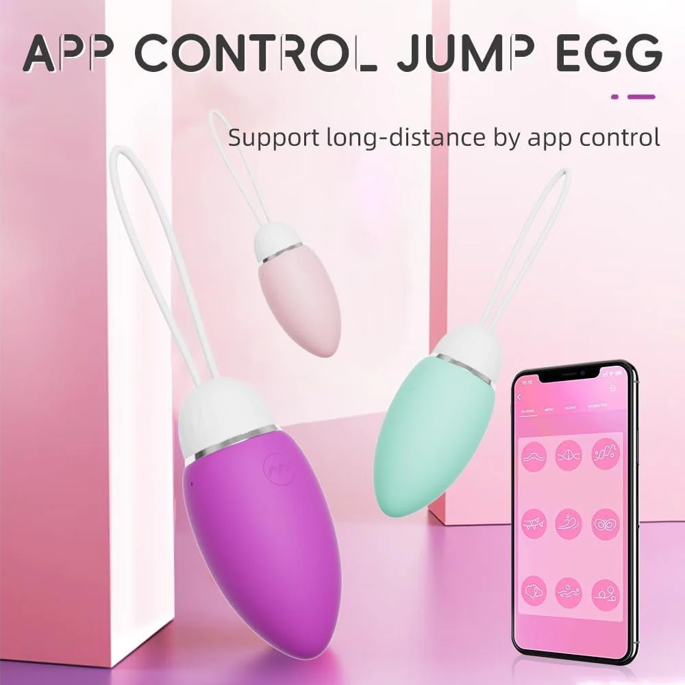 EmeraldSync App Remote Vibrating Egg 10 Modes Waterproof Quiet - Image 3