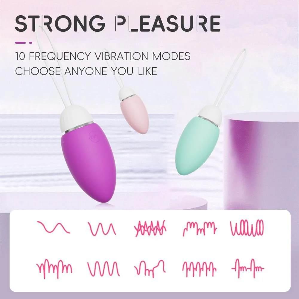 EmeraldSync App Remote Vibrating Egg 10 Modes Waterproof Quiet - Image 4