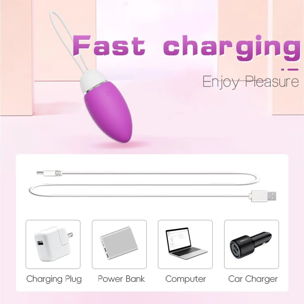 EmeraldSync App Remote Vibrating Egg 10 Modes Waterproof Quiet - Image 5