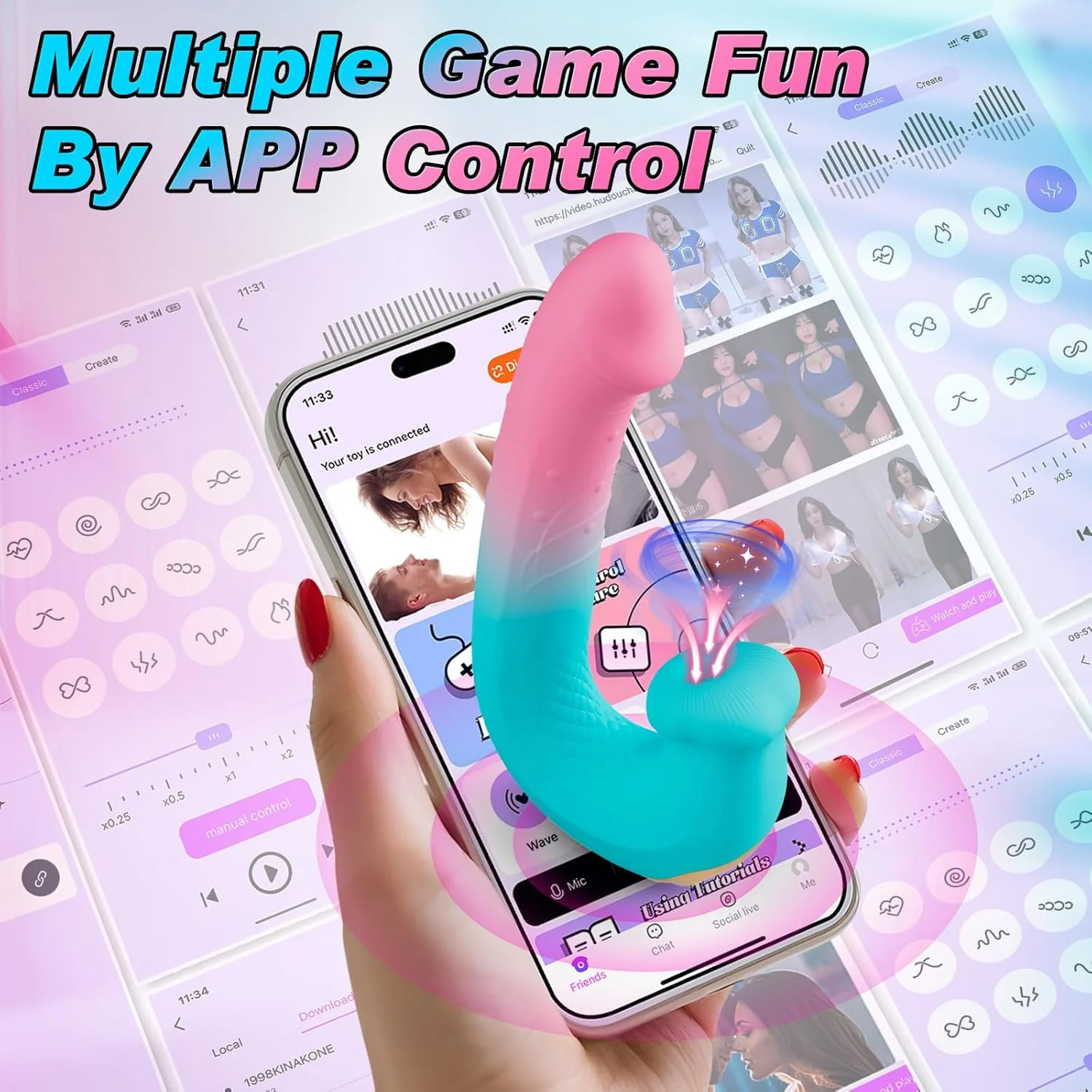 OrbitSync App Control Rotating Beads Clit Sucker Vibrator - Image 5
