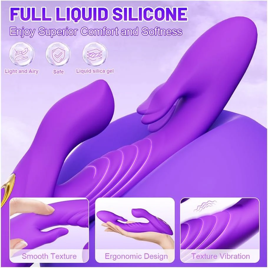 LickPulseX Tongue Rabbit Vibrator 10 Modes Flapping Waterproof - Image 5