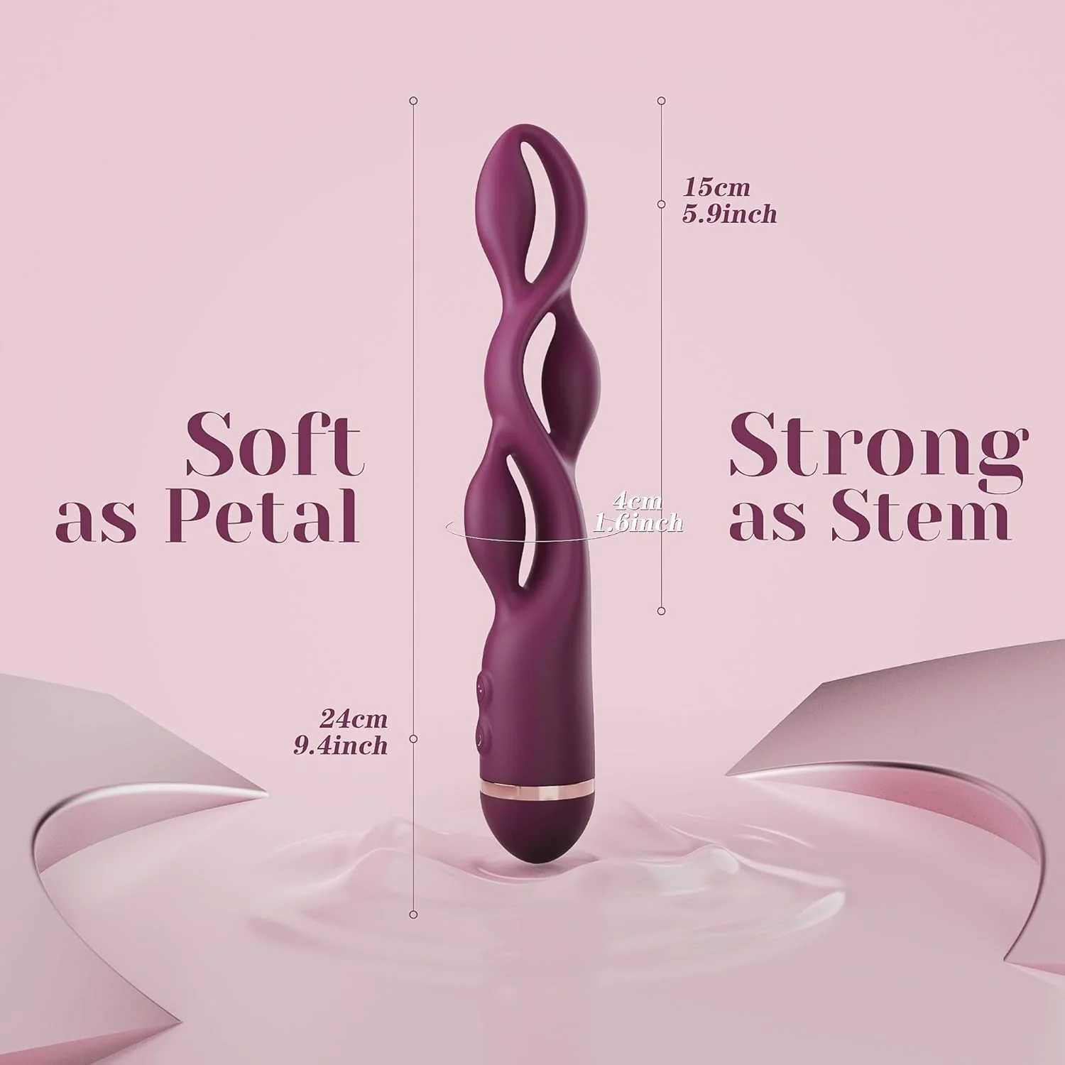 TriCurve Triple Stimulation G-Spot Wand Vibrator 10 Modes - Image 6