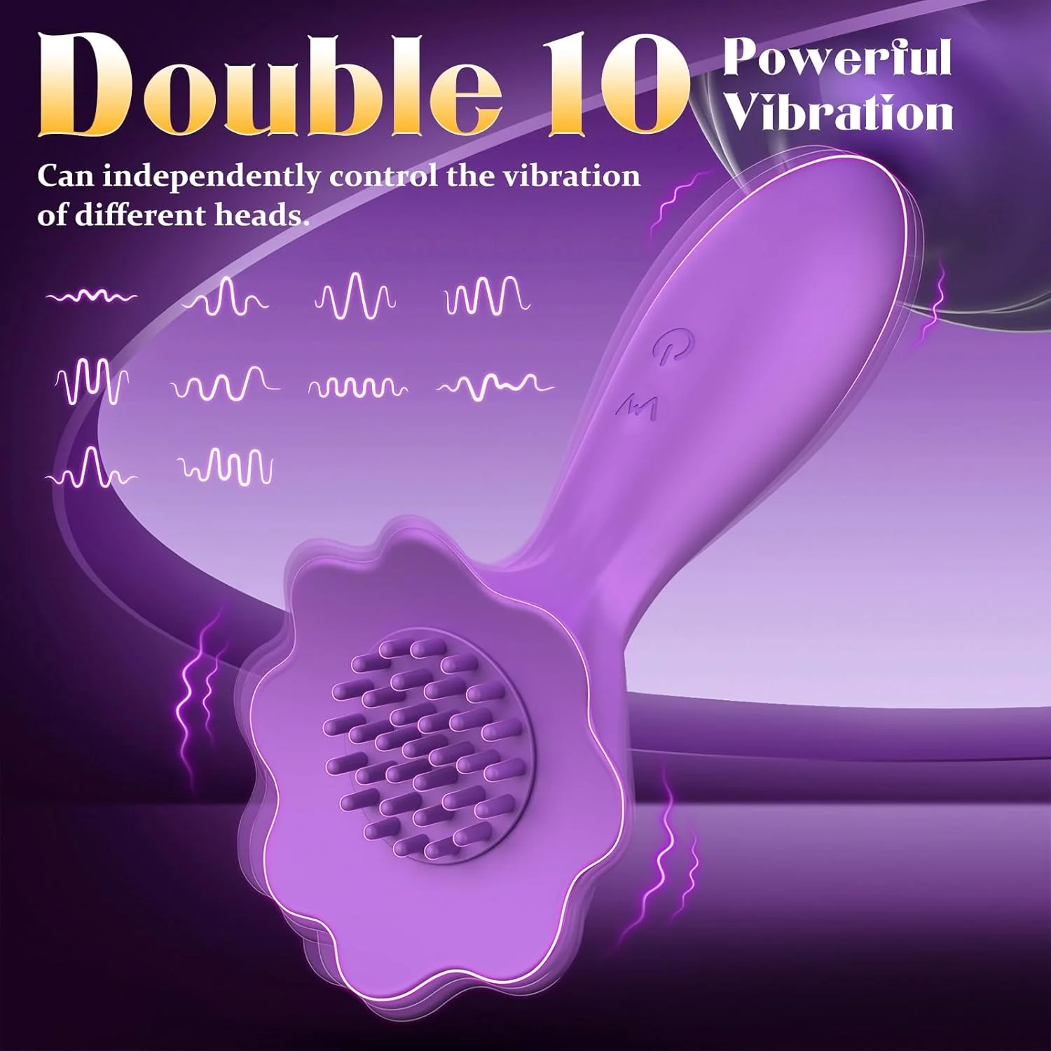 BrushPulse Dual-Ended Brush Vibrator with 10 Tapping modes - Image 3