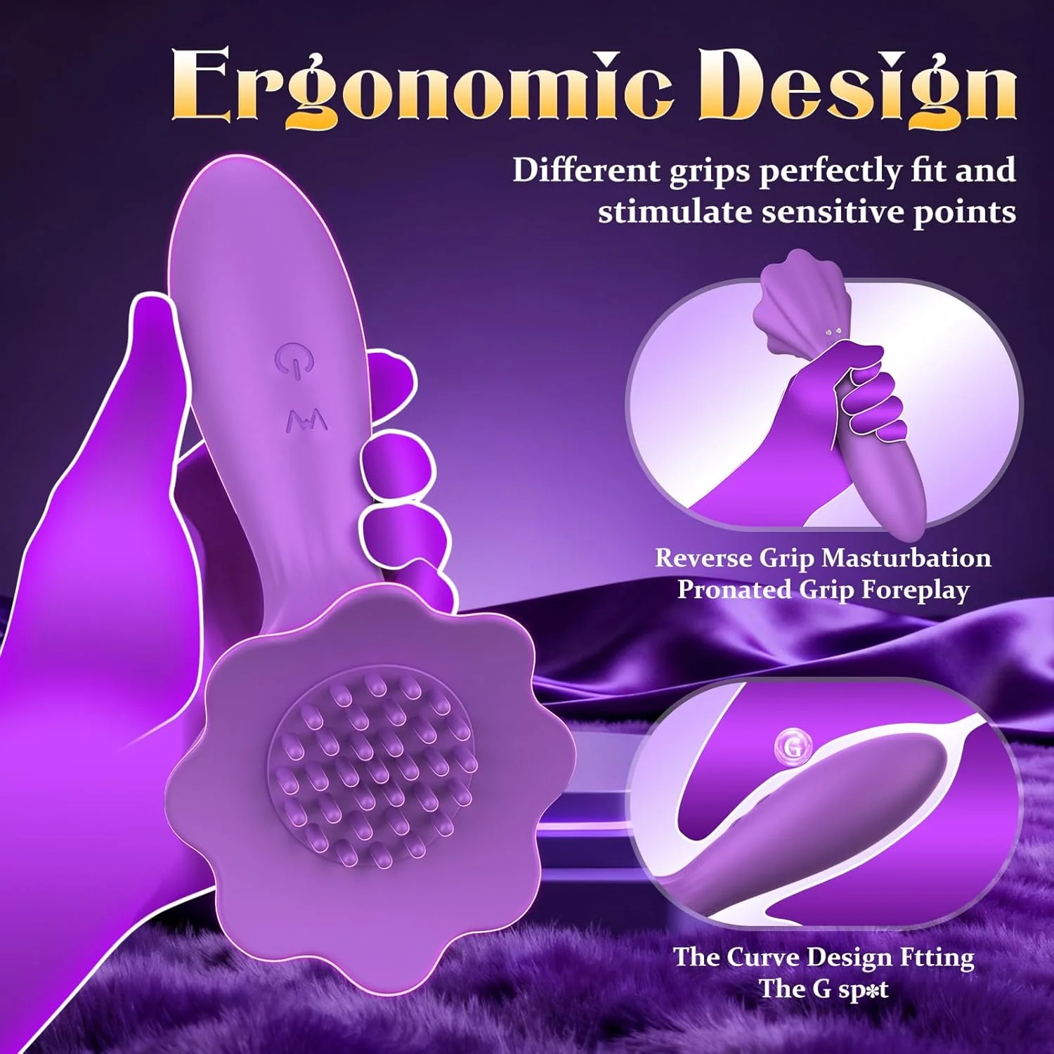 BrushPulse Dual-Ended Brush Vibrator with 10 Tapping modes - Image 5