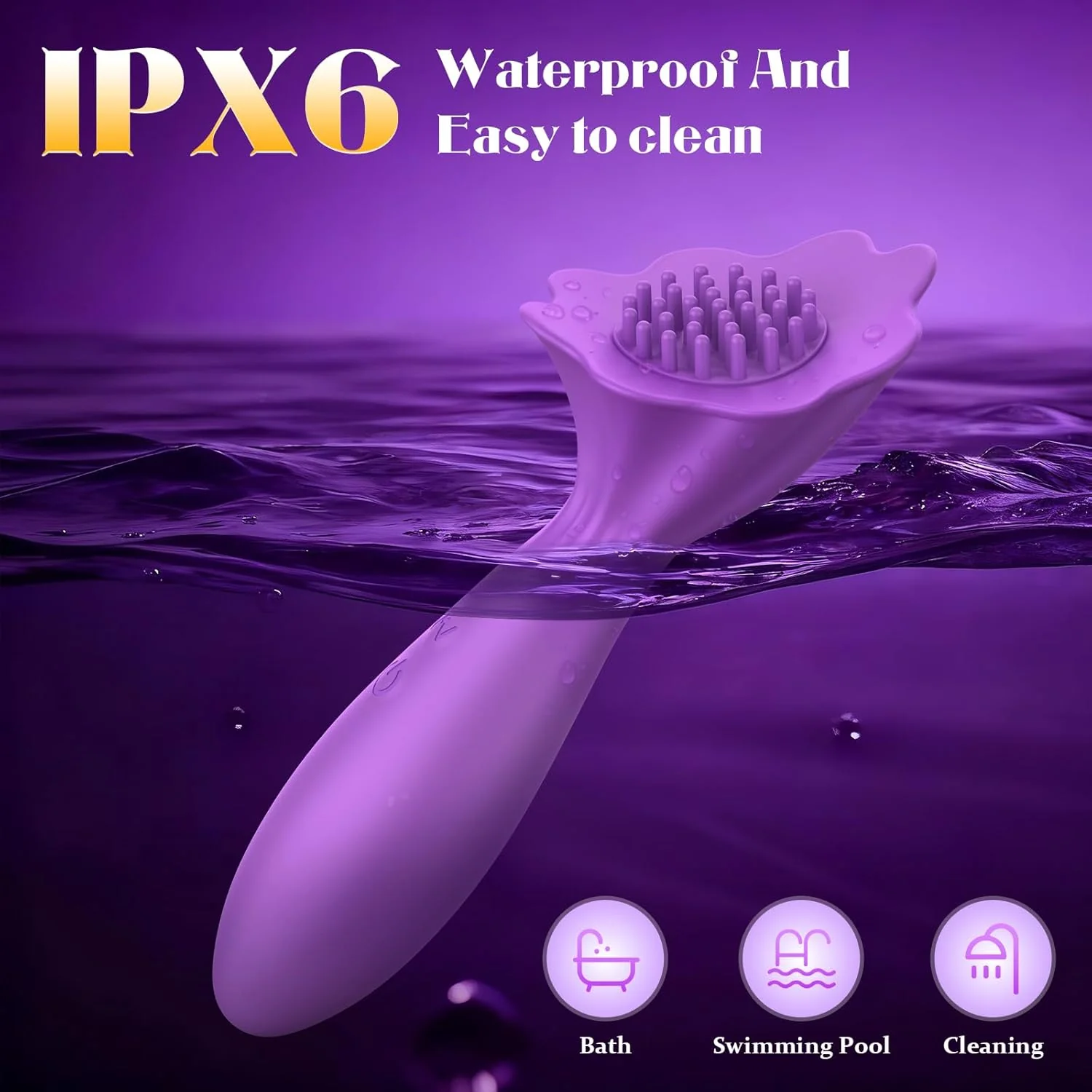 BrushPulse Dual-Ended Brush Vibrator with 10 Tapping modes - Image 7