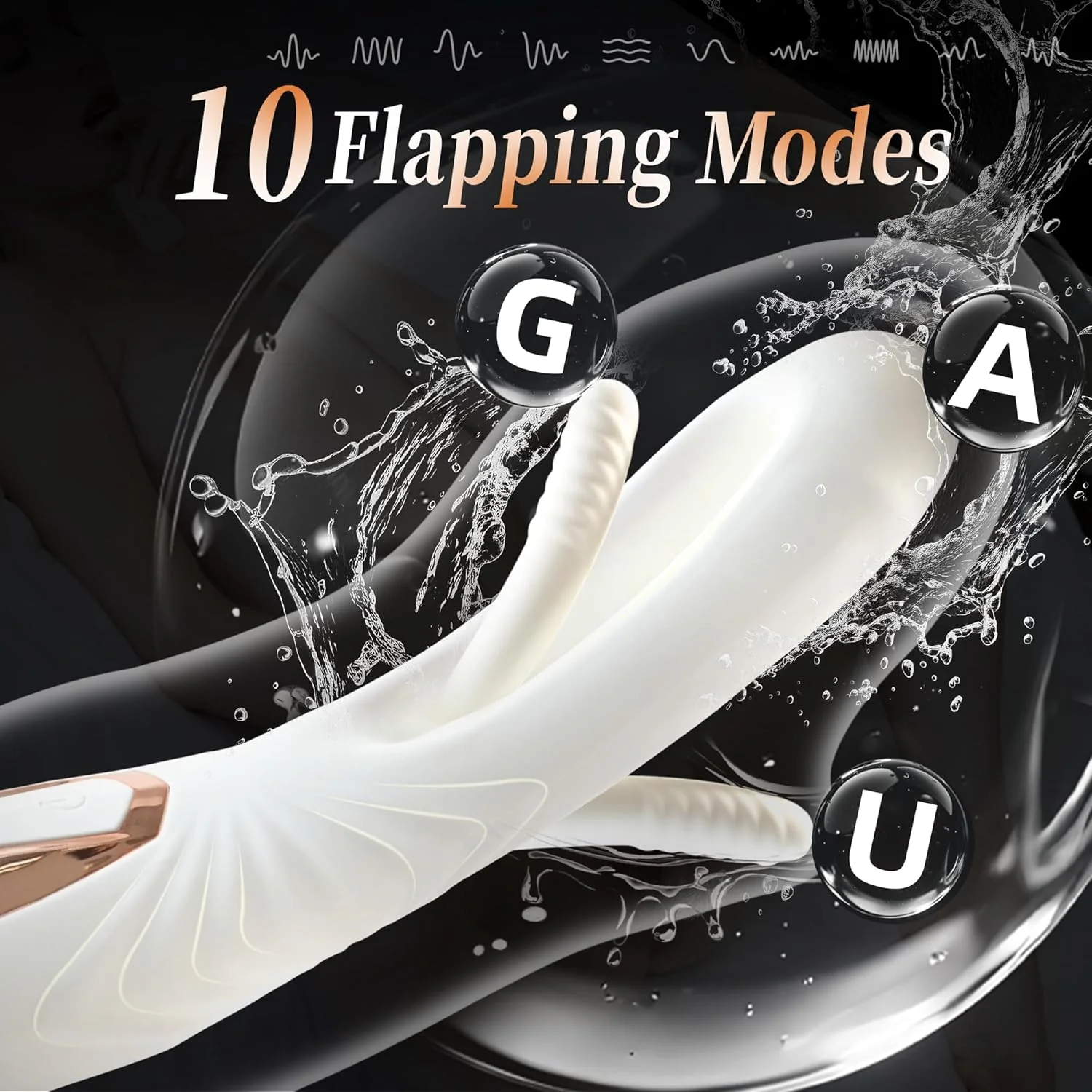 FlexWand Dual-Ended Flexible Wand Vibrator 10 Flapping 7 Modes - Image 2