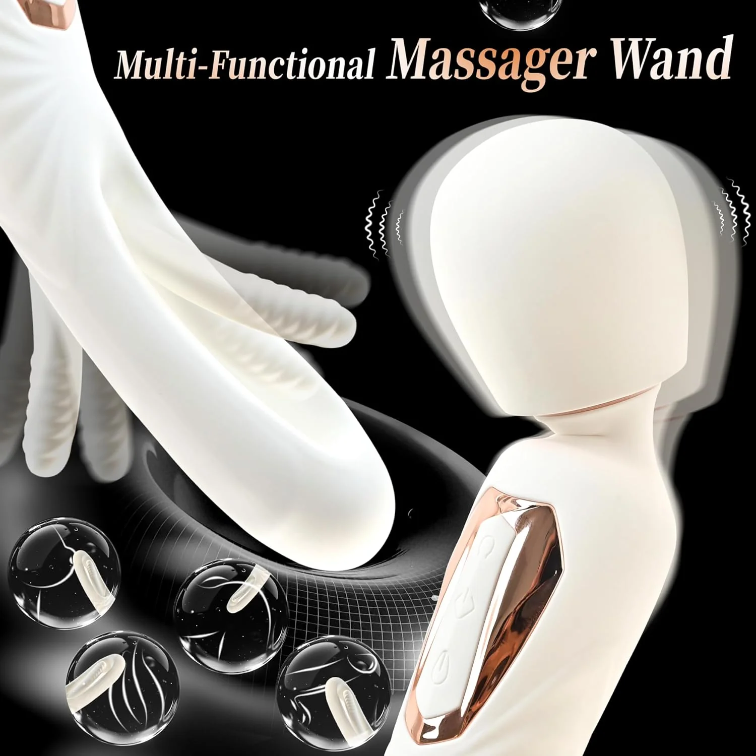 FlexWand Dual-Ended Flexible Wand Vibrator 10 Flapping 7 Modes - Image 4