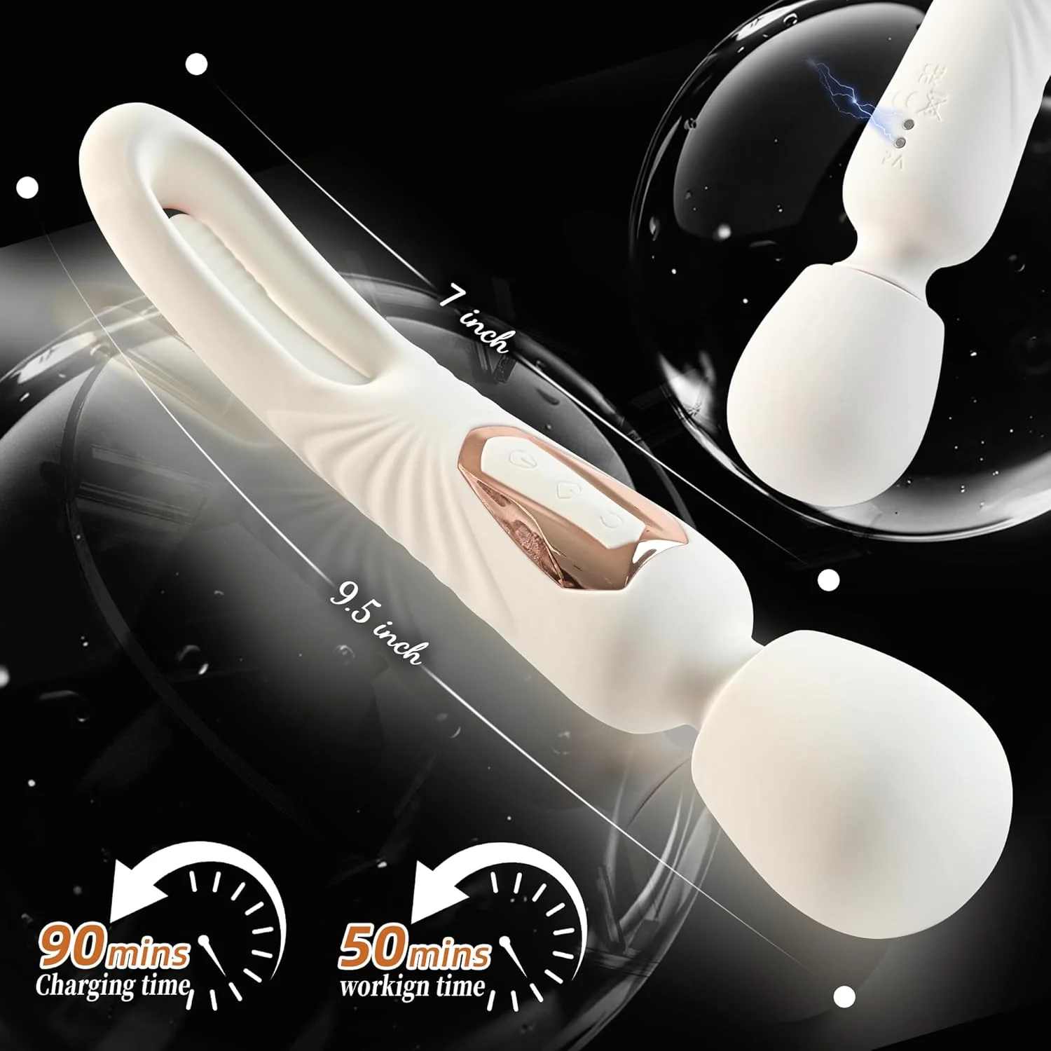 FlexWand Dual-Ended Flexible Wand Vibrator 10 Flapping 7 Modes - Image 6