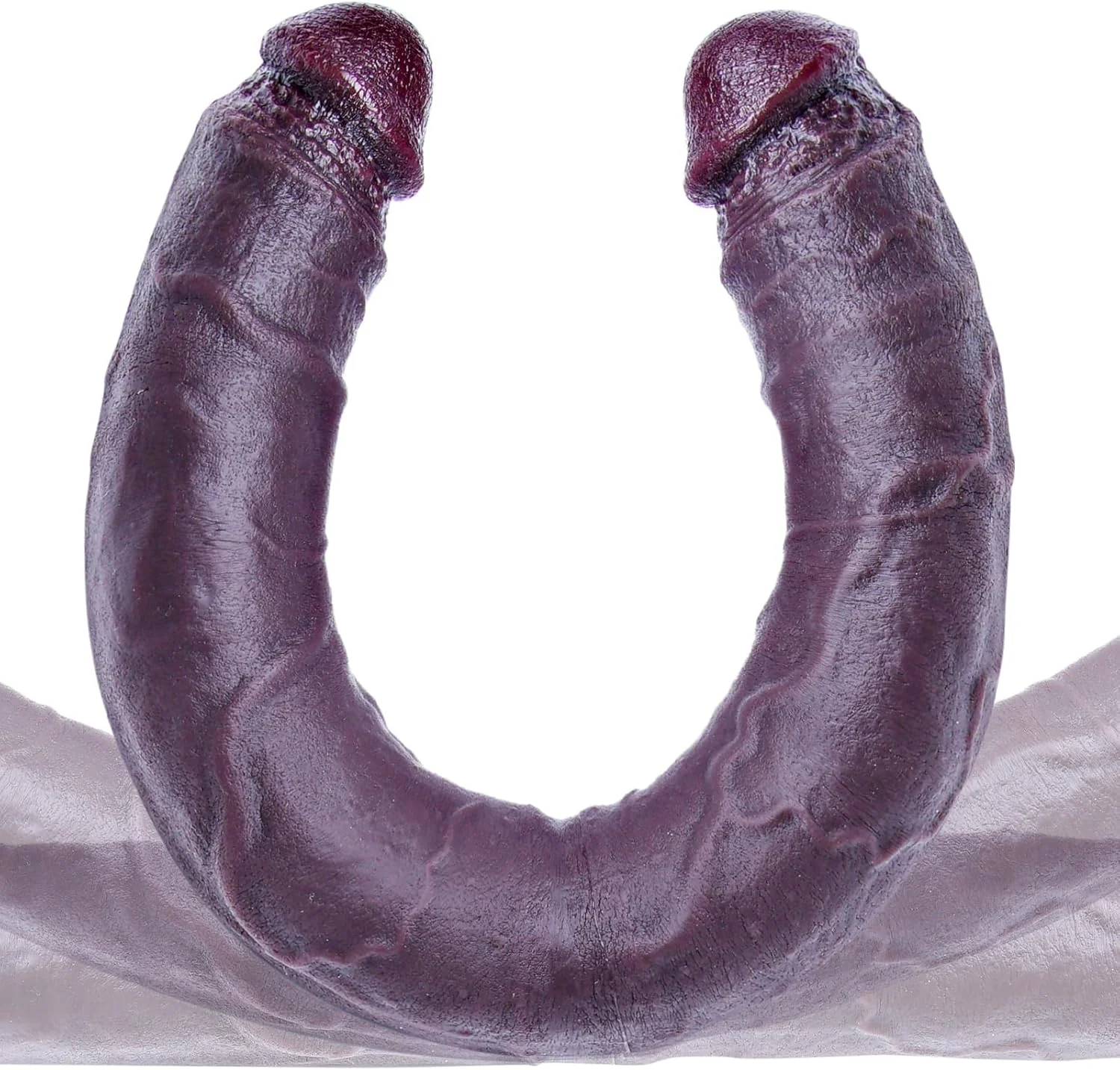 ObsidianMax 24.4” XXL Double-Ended Ebony Dildo Thick Silicone Toy - Image 4