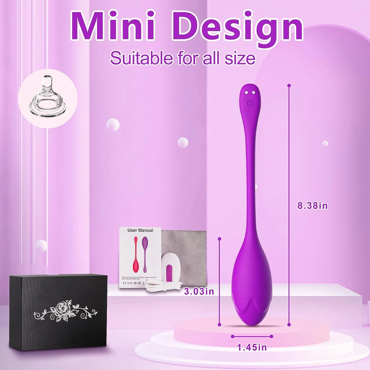 HaloCharm Egg Vibrator Dildo - Image 2
