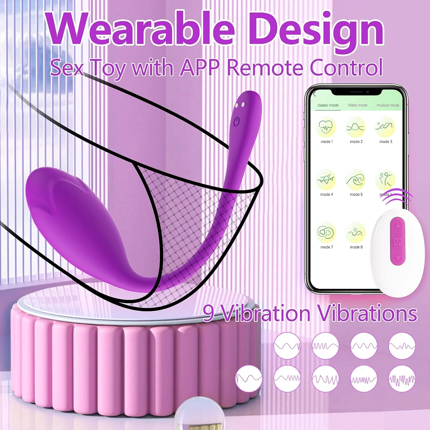HaloCharm Egg Vibrator Dildo - Image 4