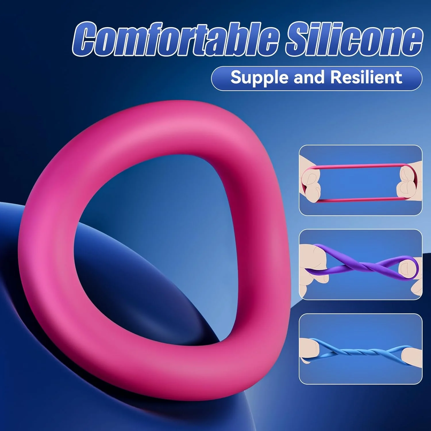 HaloGrace Silicone Penis Ring Set - Image 3