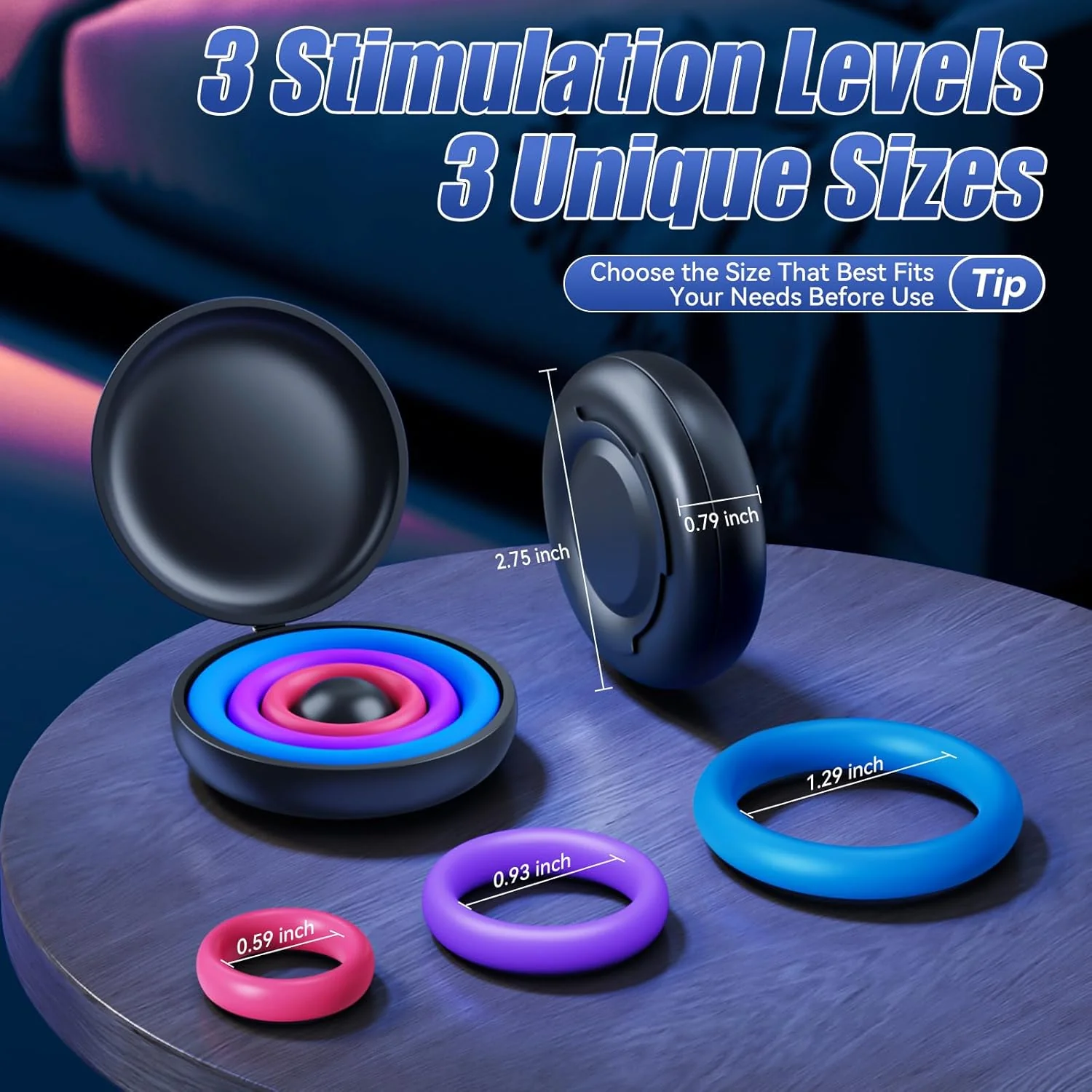 HaloGrace Silicone Penis Ring Set - Image 4