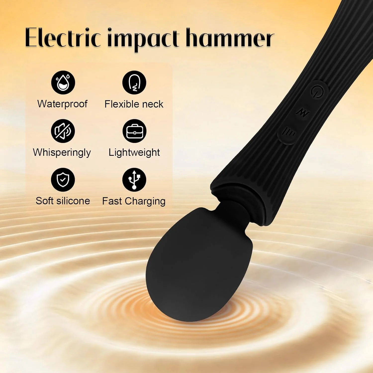 ShadowPulse Compact Wand Vibrator 12 Modes Waterproof - Image 8
