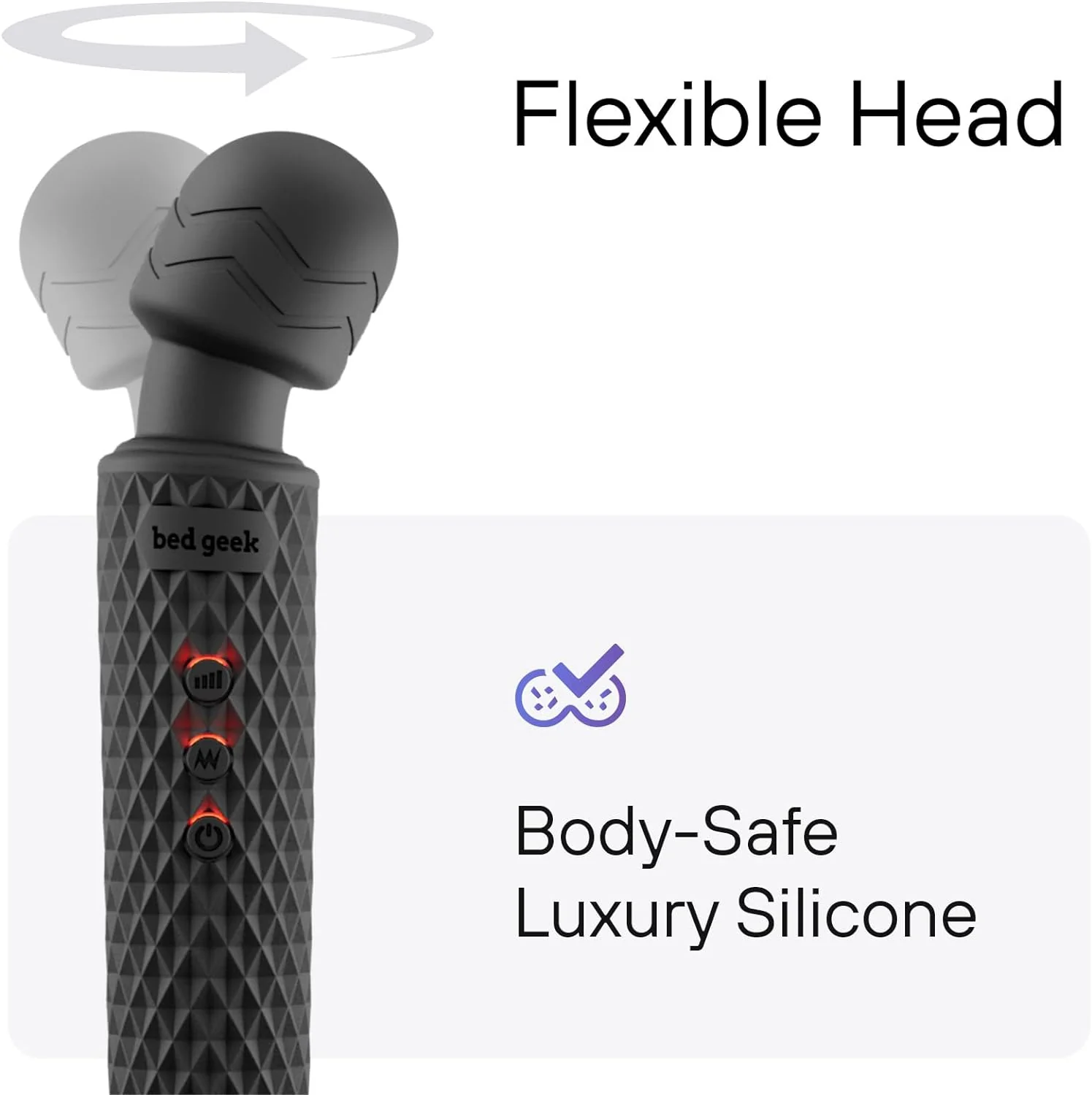 ObsidianPrism Wand Vibrator 20 Patterns 8 Speeds Waterproof - Image 4