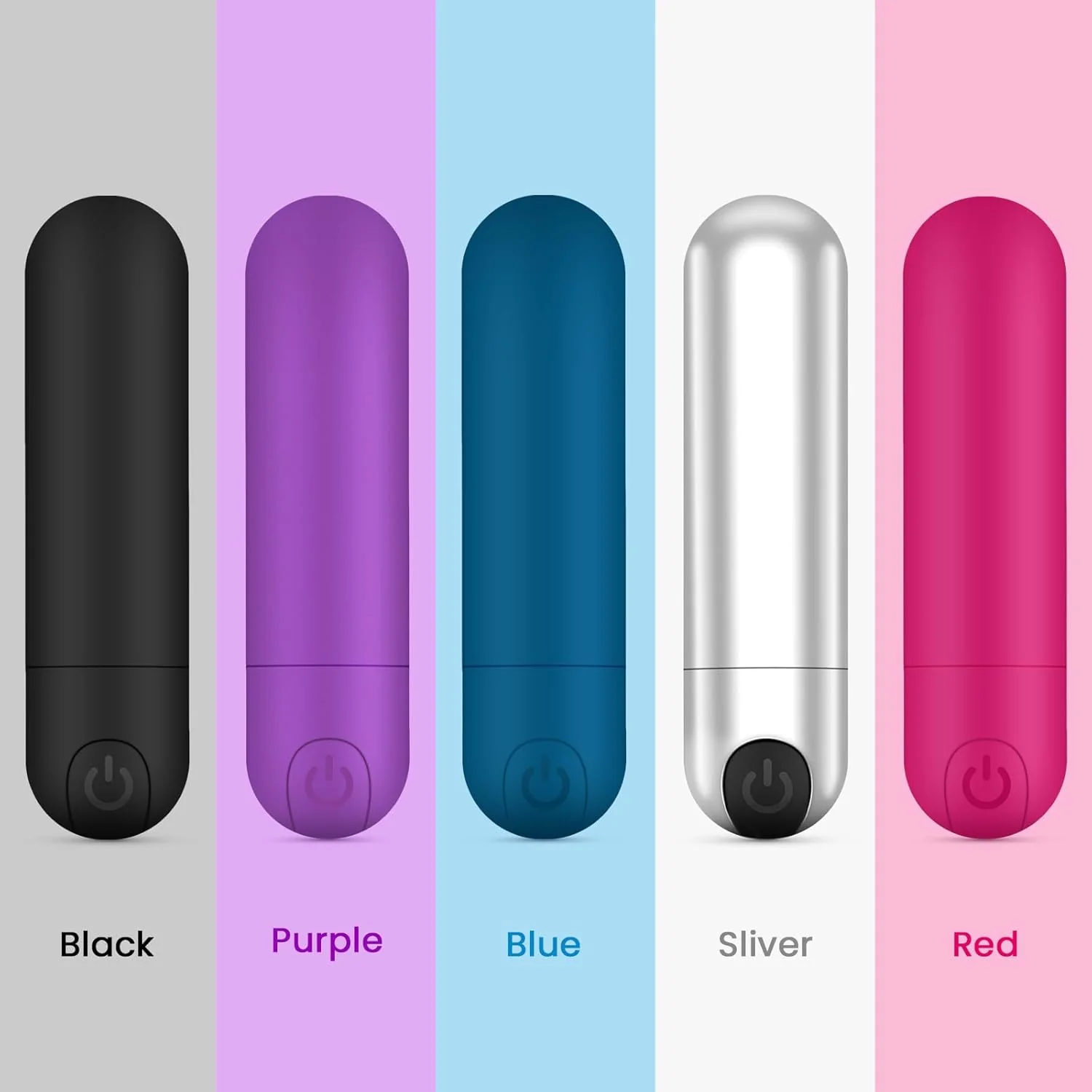 CoreRelief Mini Bullet Vibrator Waterproof Quiet Silicone - Image 5