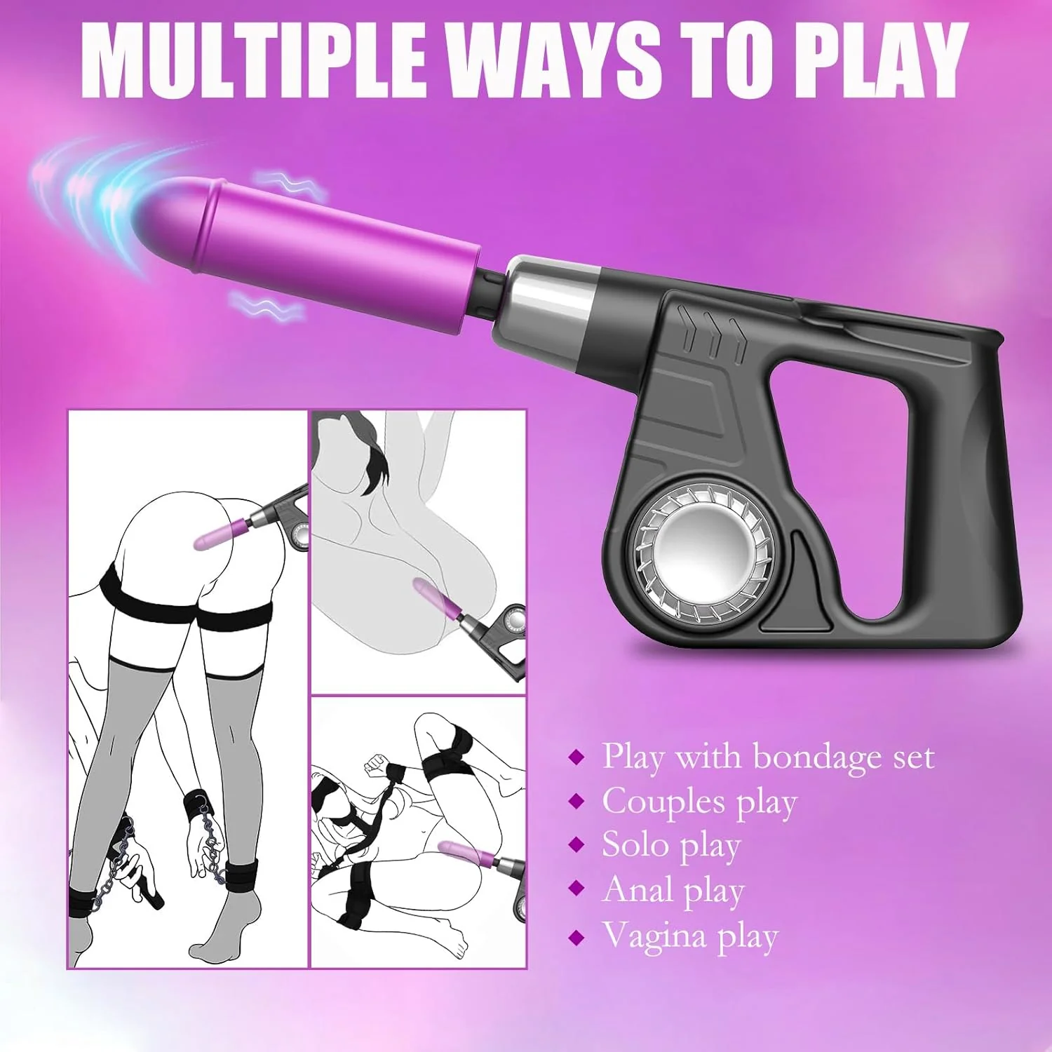 PulseHammer Handheld Thrusting Dildo Sex Machine - Image 4