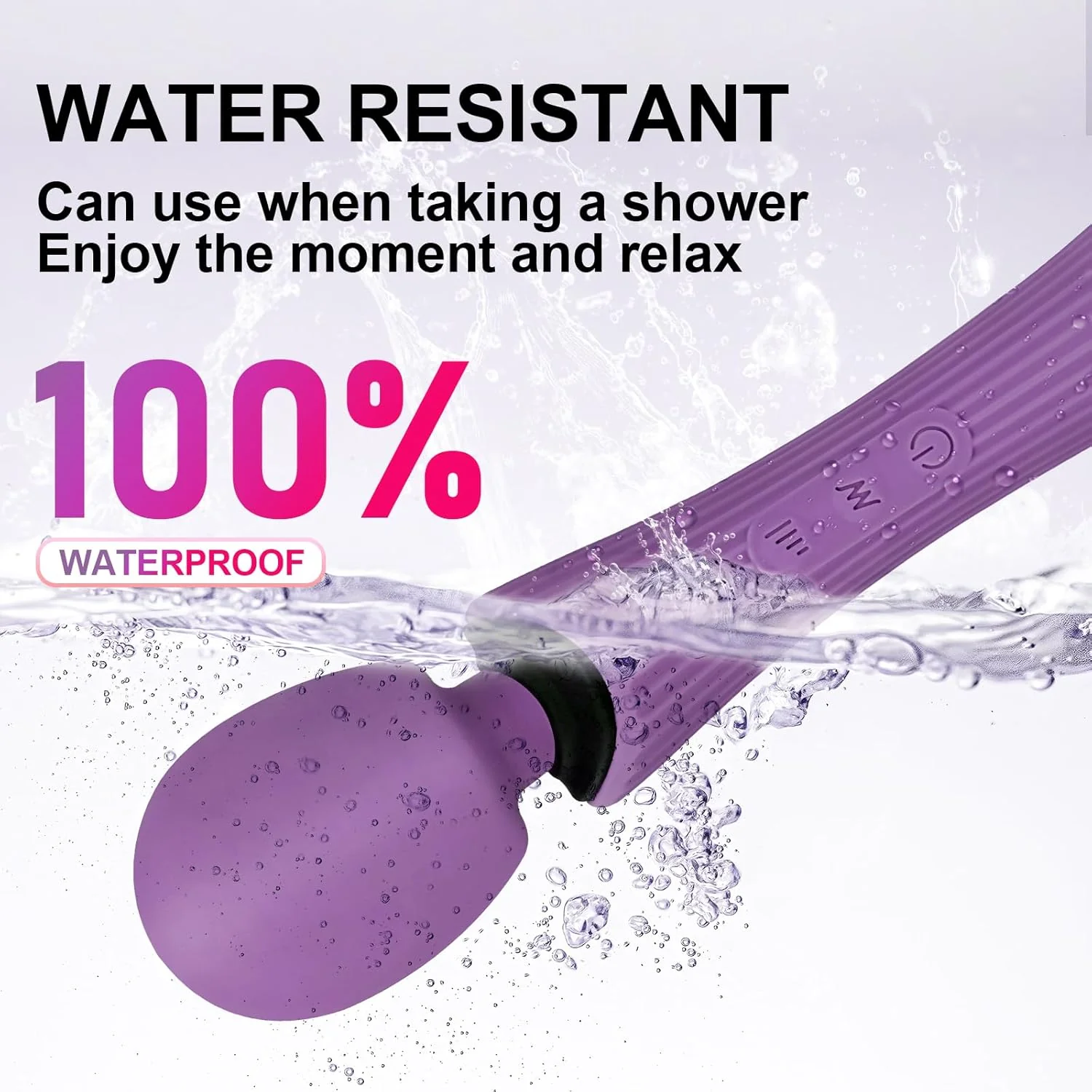 VeloraPulse Rechargeable Wand Vibrator 12 Modes Waterproof - Image 5