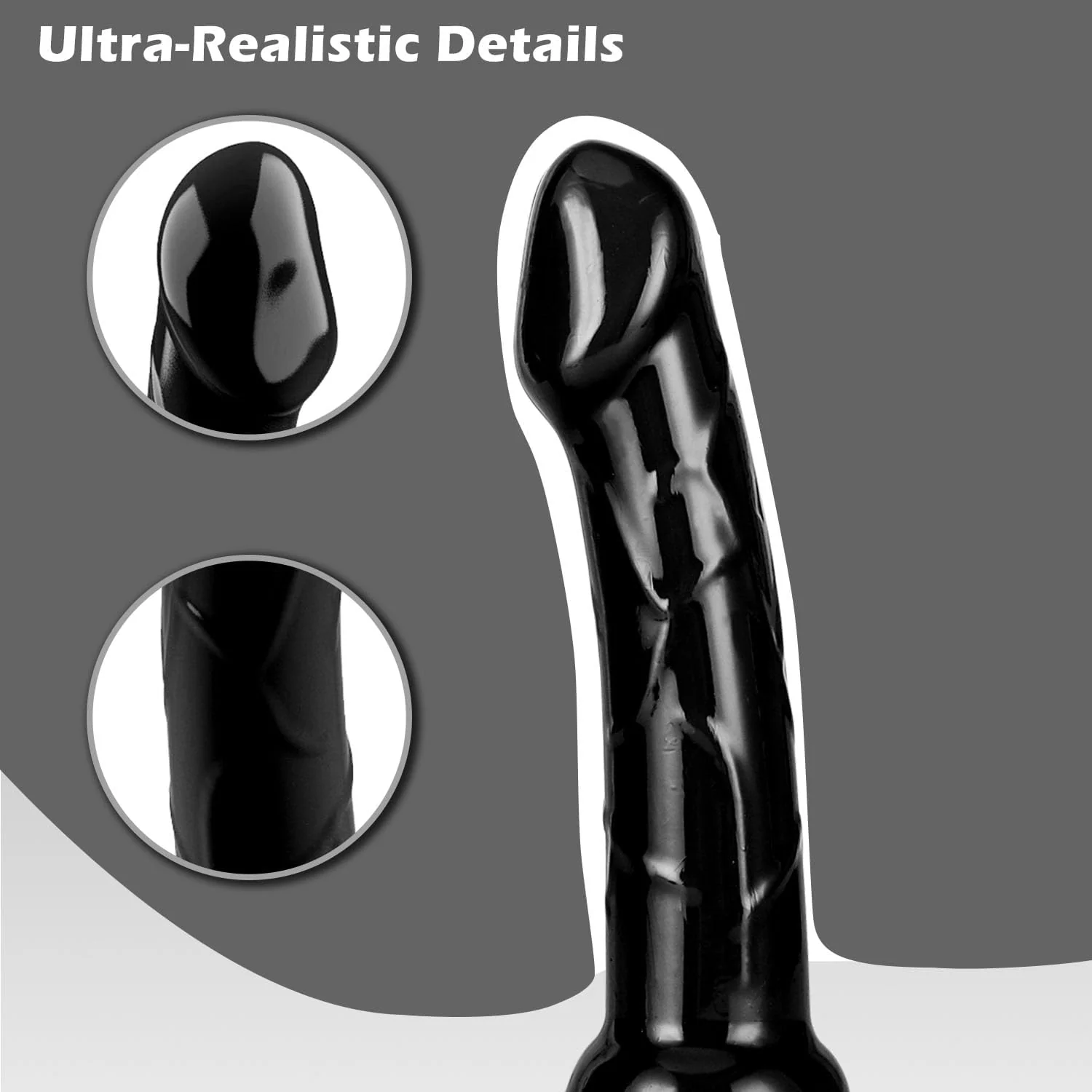 ObsidianXII Ebony Strap-On Harness with Dual Dildos - Image 3