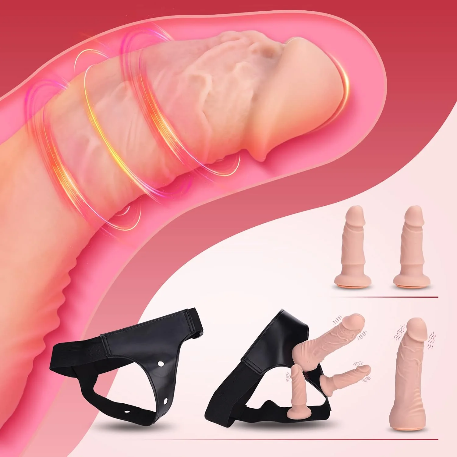 TriVibe Triple Strap-On Dildo Set Remote - Image 4