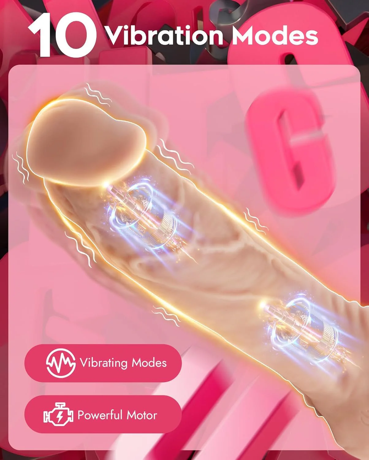 VibeFusion Double Strap-On Dildo Set Remote Control - Image 3