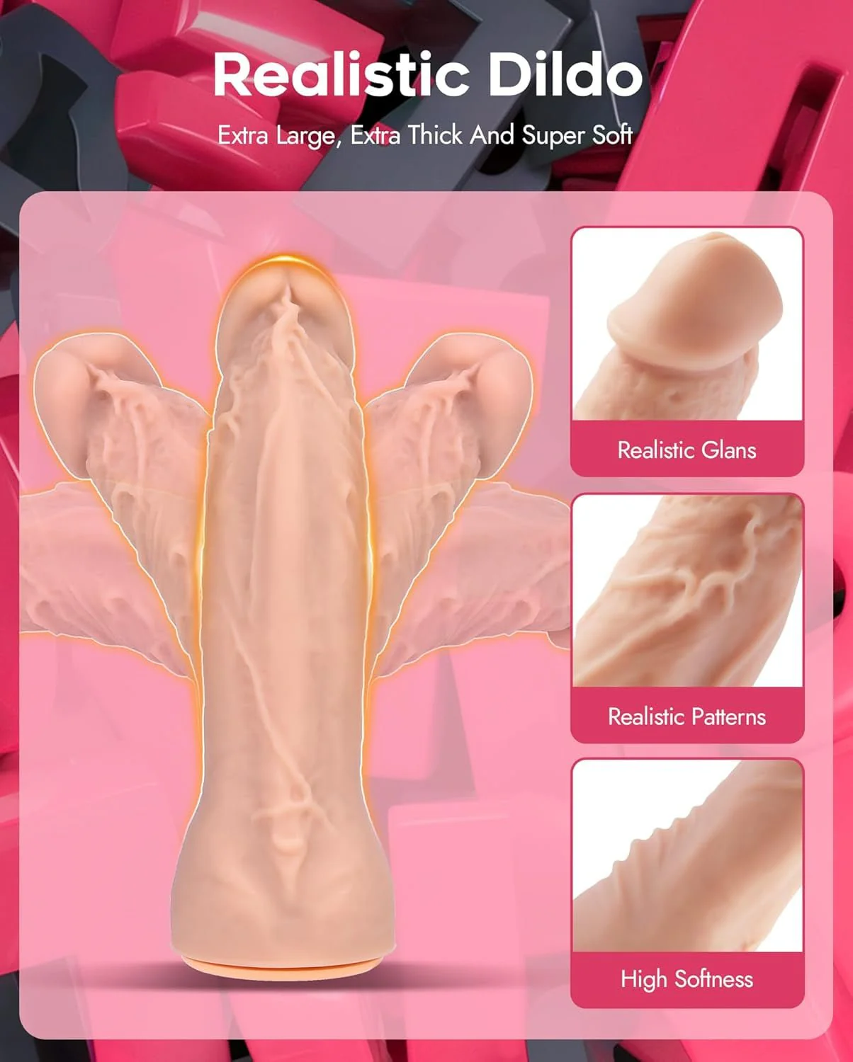 VibeFusion Double Strap-On Dildo Set Remote Control - Image 5