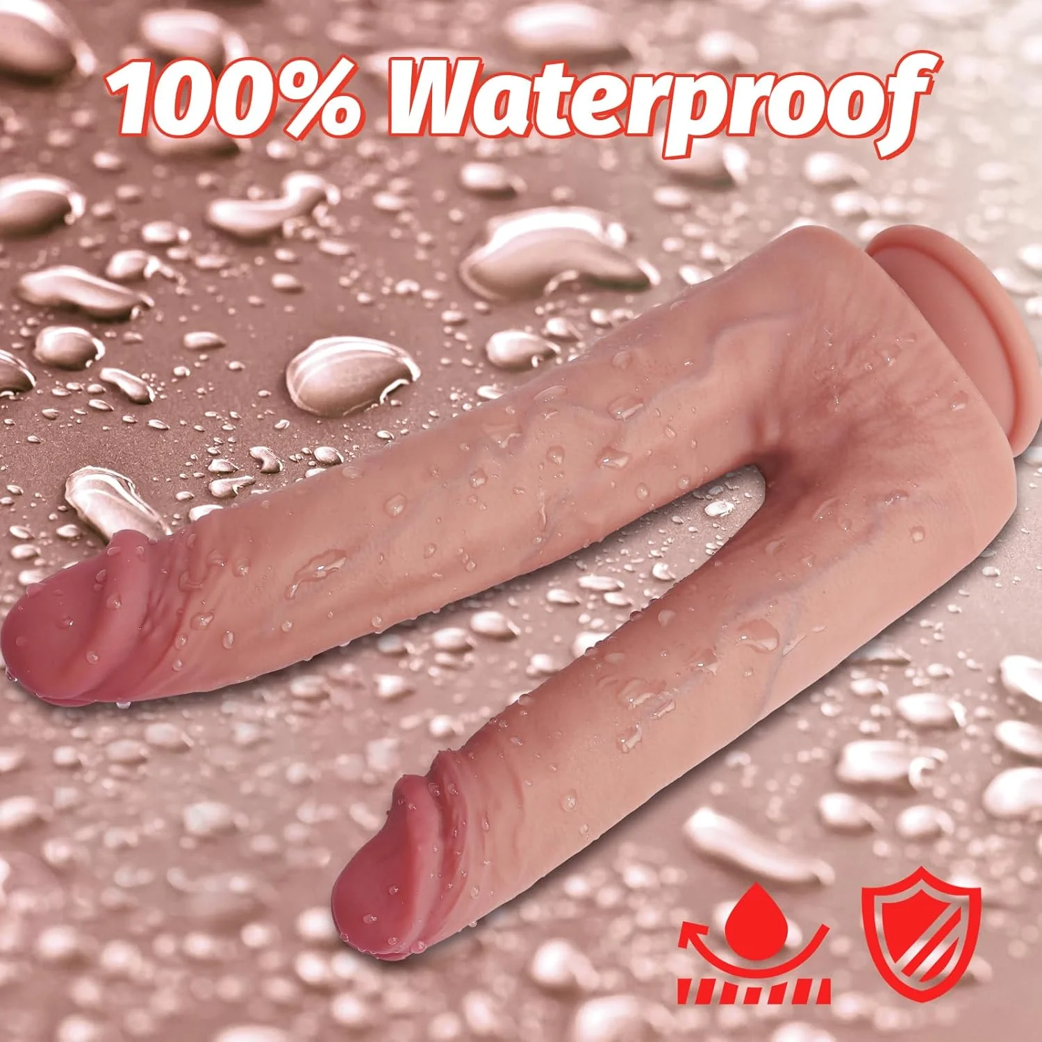 DualGrip 10.8” Double-Ended Dildo Suction Cup Silicone - Image 6