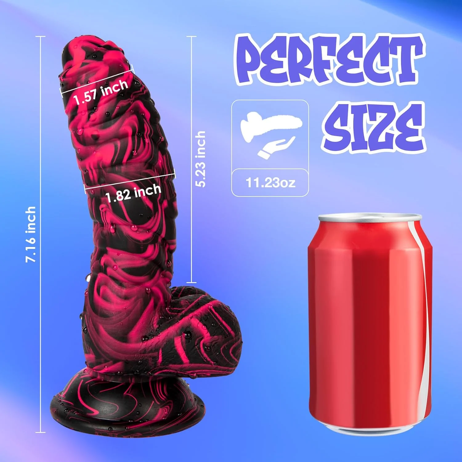 RealisticFantasy Thick Silicone Dildo - Image 6