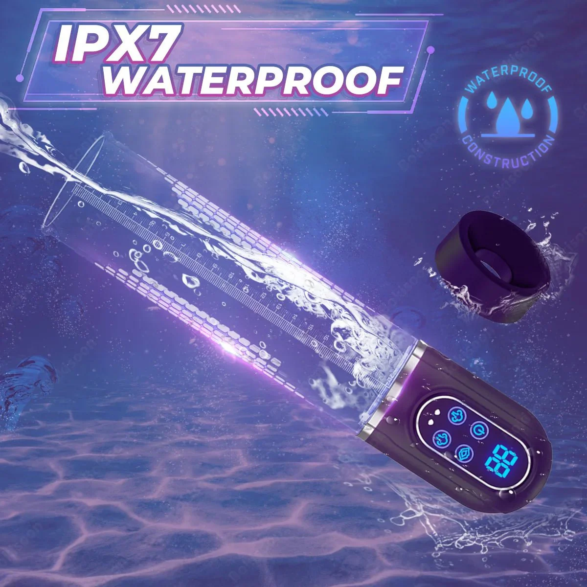 HydroForce IPX7 Waterproof Electric Penis Pump - Image 2