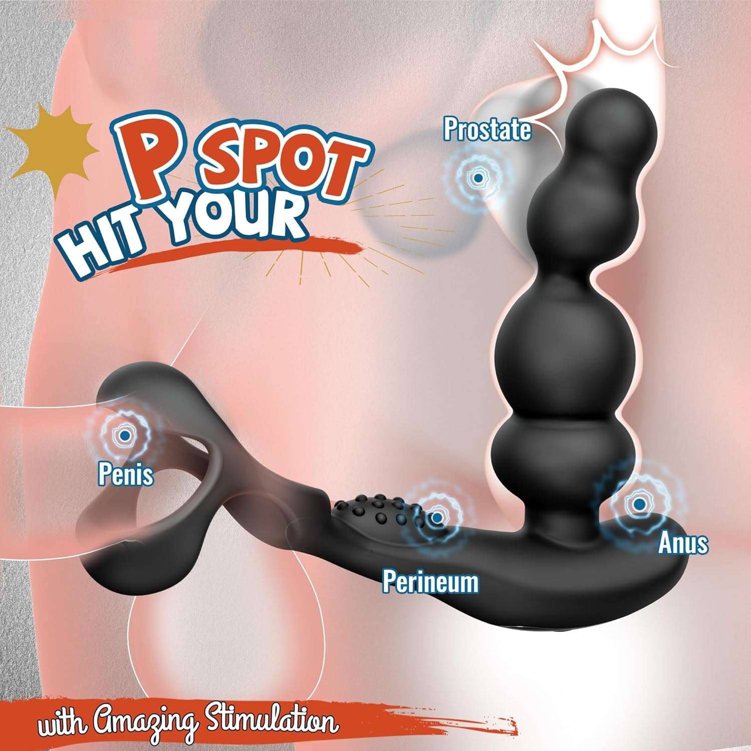 HyperLoop Rotating Anal Vibrator Penis Ring - Image 4
