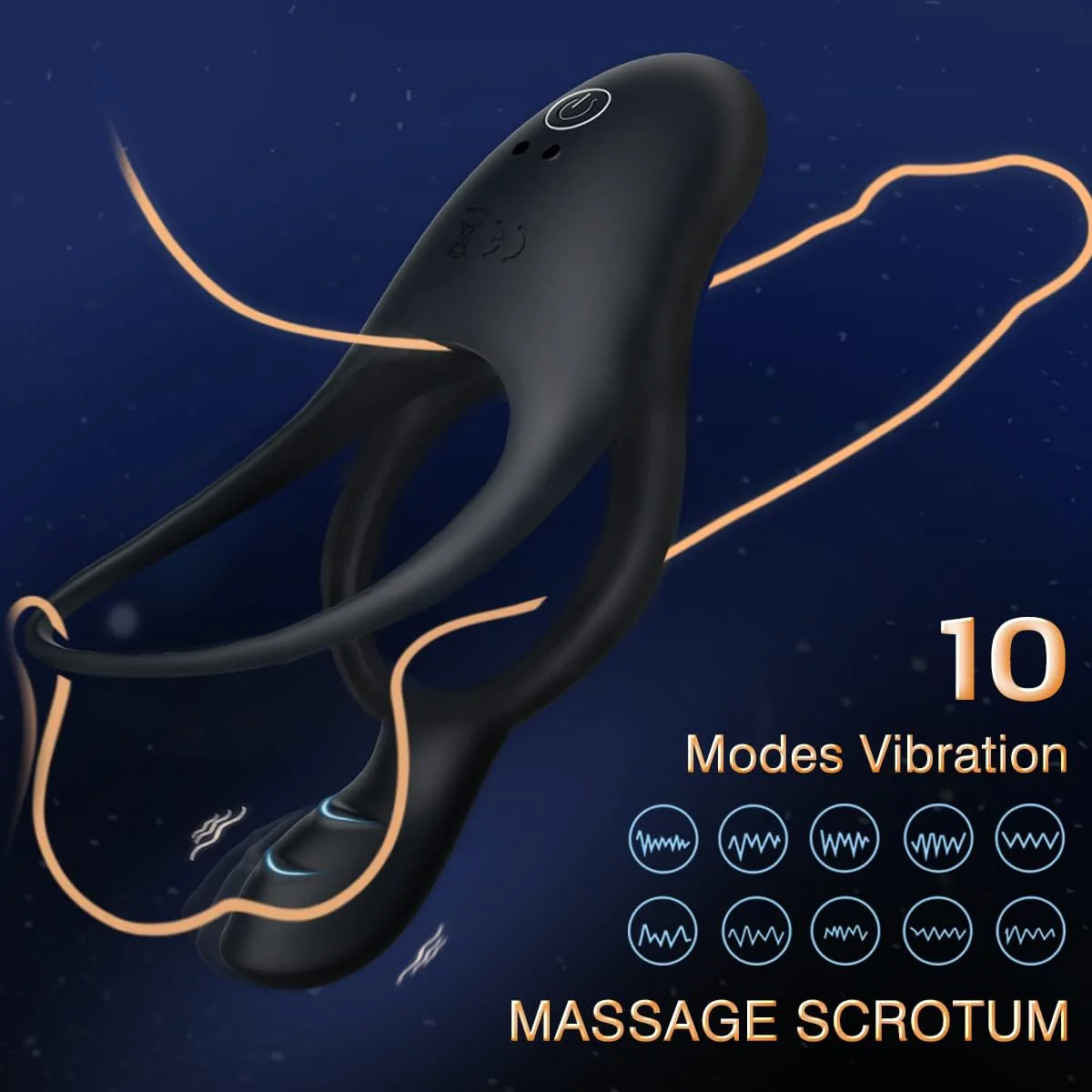 InfernoGrip Vibrating Cock Ring Clitoral Vibrator - Image 4