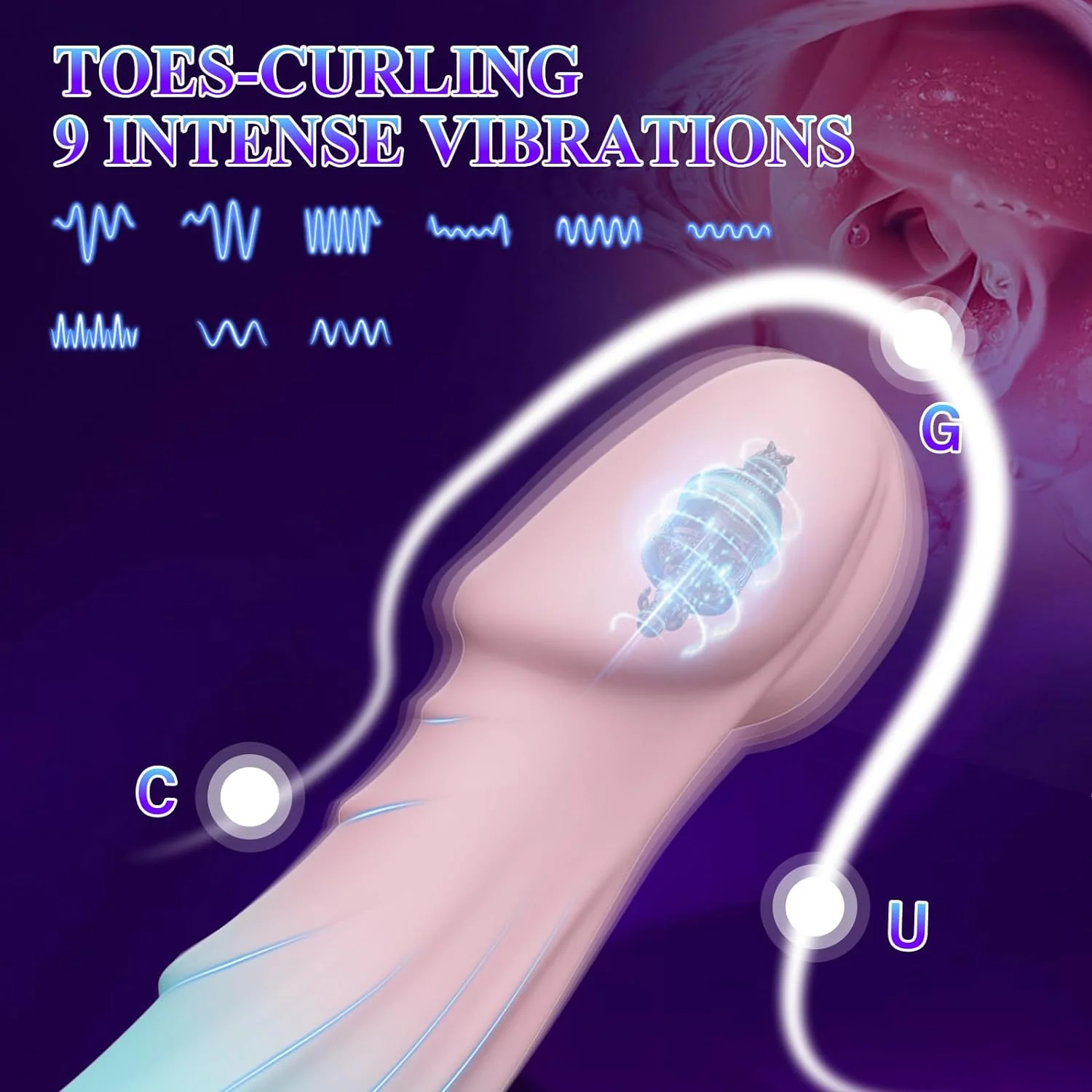 InfiniteFlare Suction Cup Dildo Vibrator - Image 2
