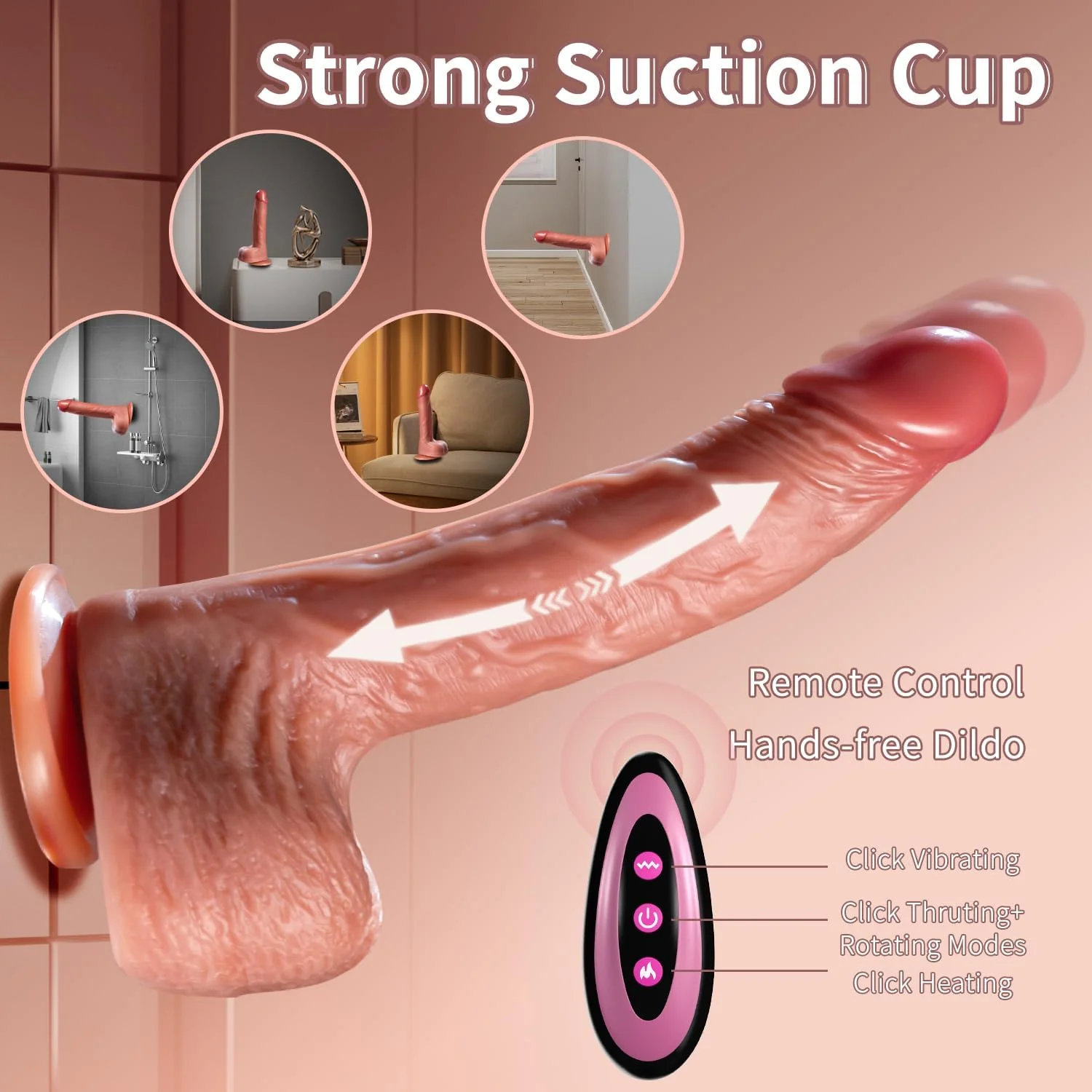 InfiniteThrob Thrusting Dildo Vibrator - Image 4