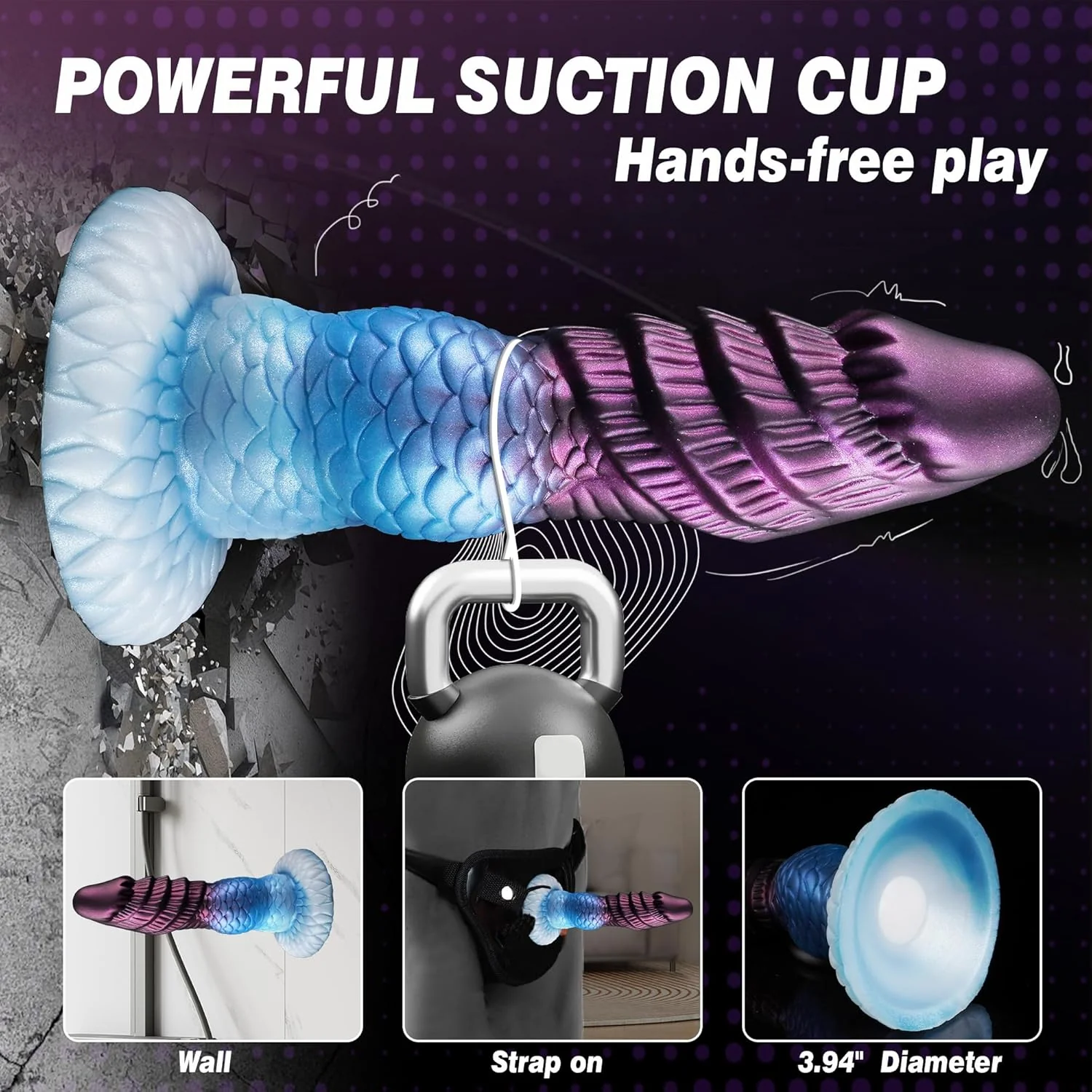 AeroKnot Inflatable Knot Dildo Adjustable Thick Suction Cup - Image 7