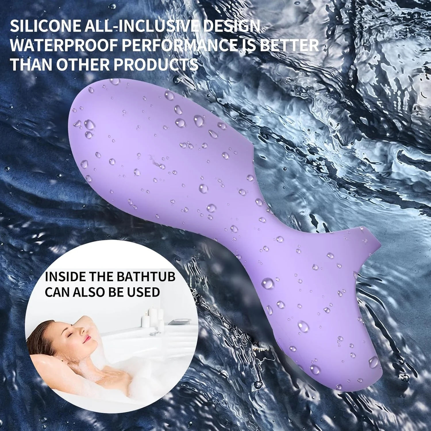 VeloraCurve Finger Vibrator 10 Modes Waterproof Quiet Purple - Image 6